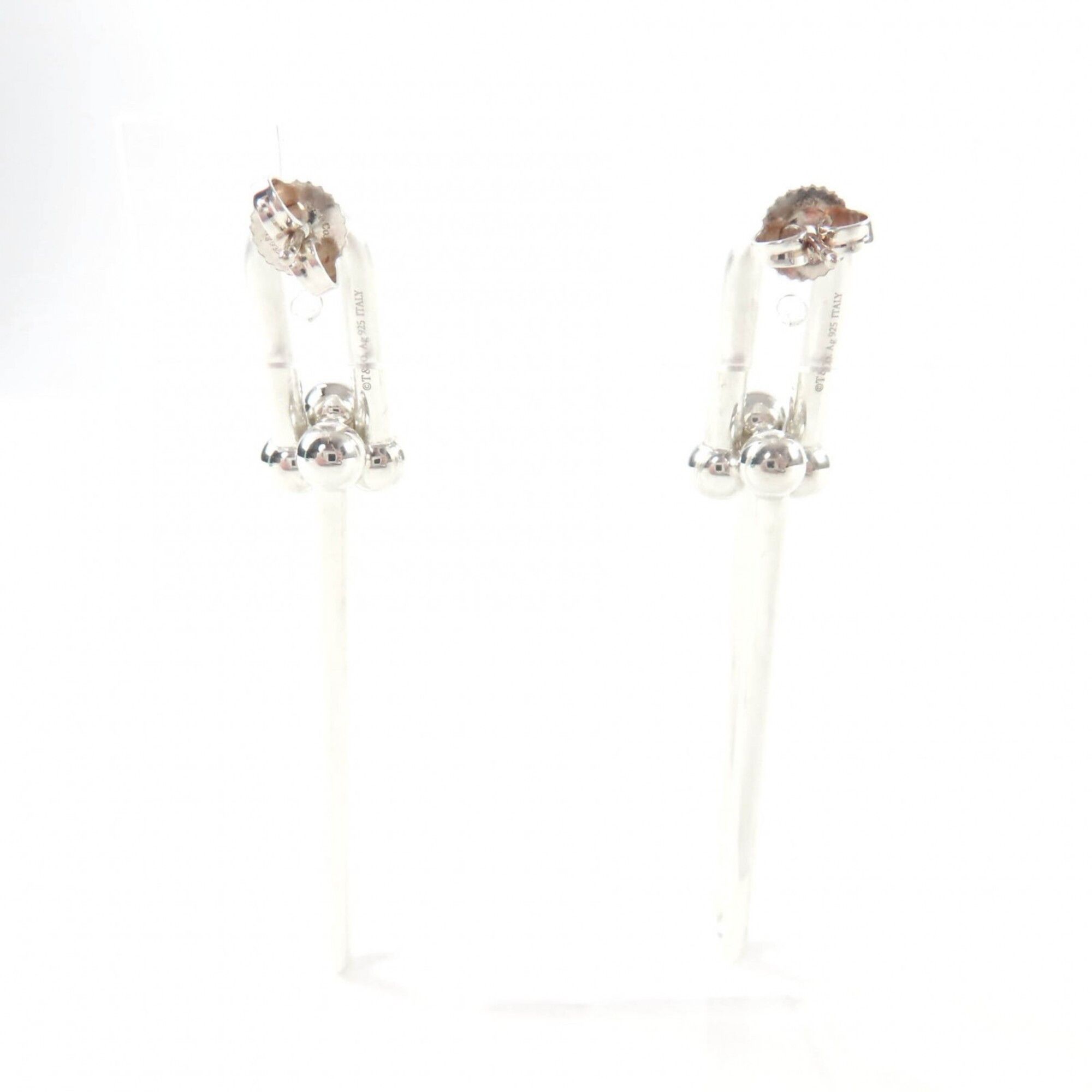 Tiffany & Co. TIFFANY&Co. Tiffany HardWear 925 Double Long Link Earrings, Silver, with Case, Weight 20.2g, Women's Size ONE SIZE - 4 Thumbnail