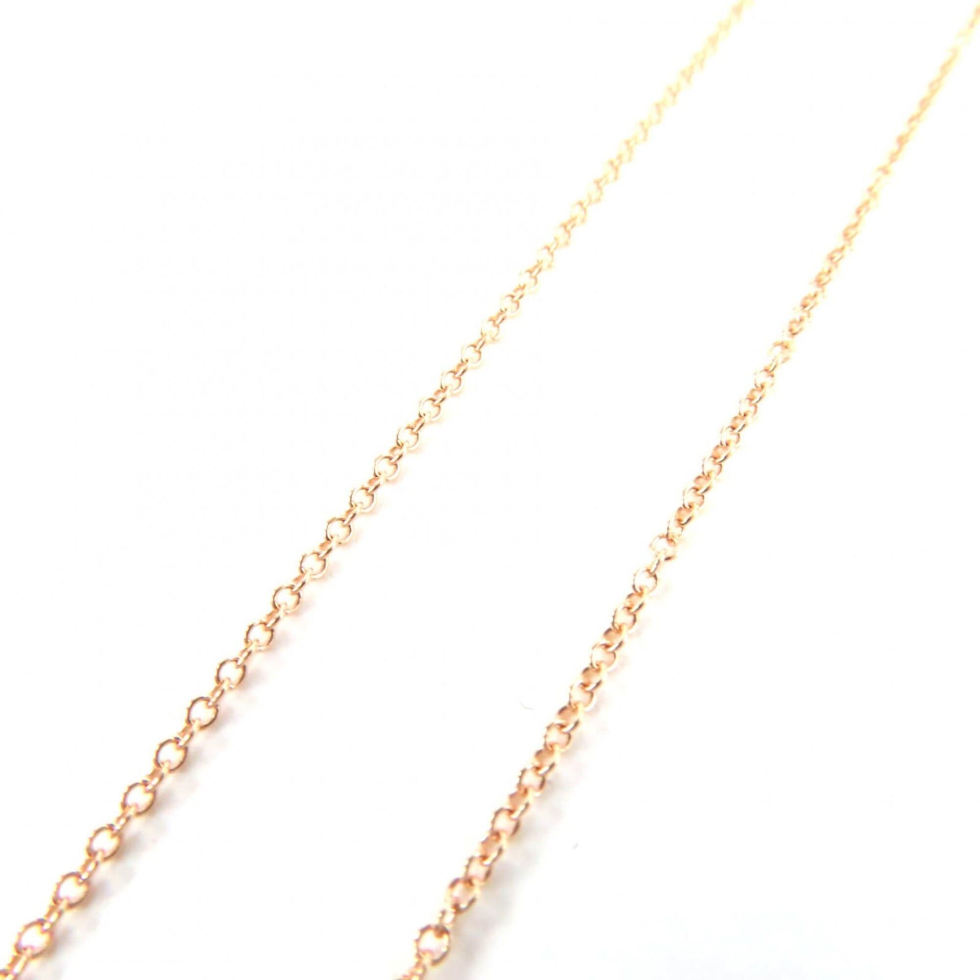 Tiffany & Co. TIFFANY&Co. Tiffany 69710727 Elsa Peretti By the Yard 18K 750PG Diamond Approx. 0.18ct 1P Necklace Pink Gold with Case Set Diameter 4.80mm Weight 1.8g Women's Size ONE SIZE - 6 Thumbnail