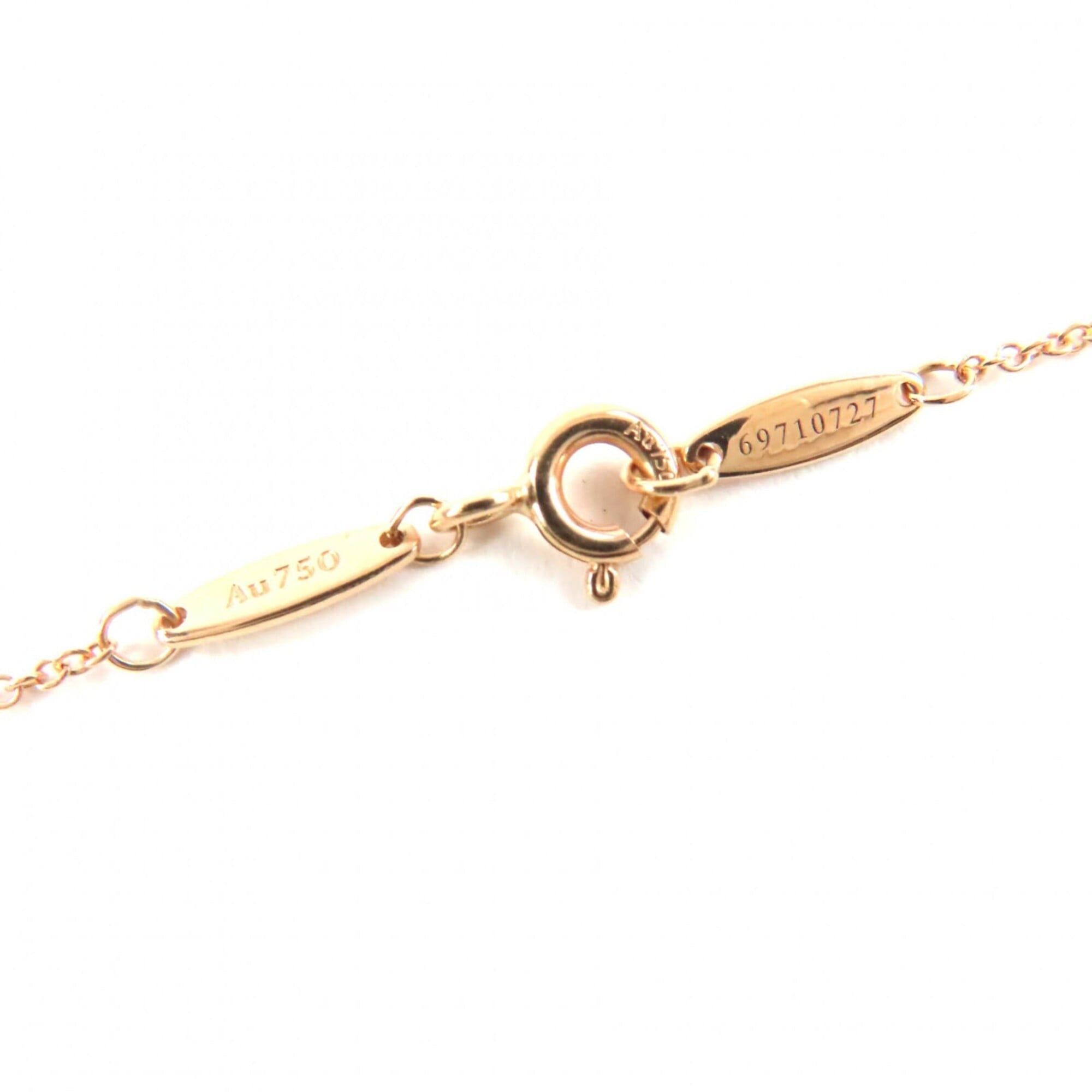 Tiffany & Co. TIFFANY&Co. Tiffany 69710727 Elsa Peretti By the Yard 18K 750PG Diamond Approx. 0.18ct 1P Necklace Pink Gold with Case Set Diameter 4.80mm Weight 1.8g Women's Size ONE SIZE - 7 Thumbnail