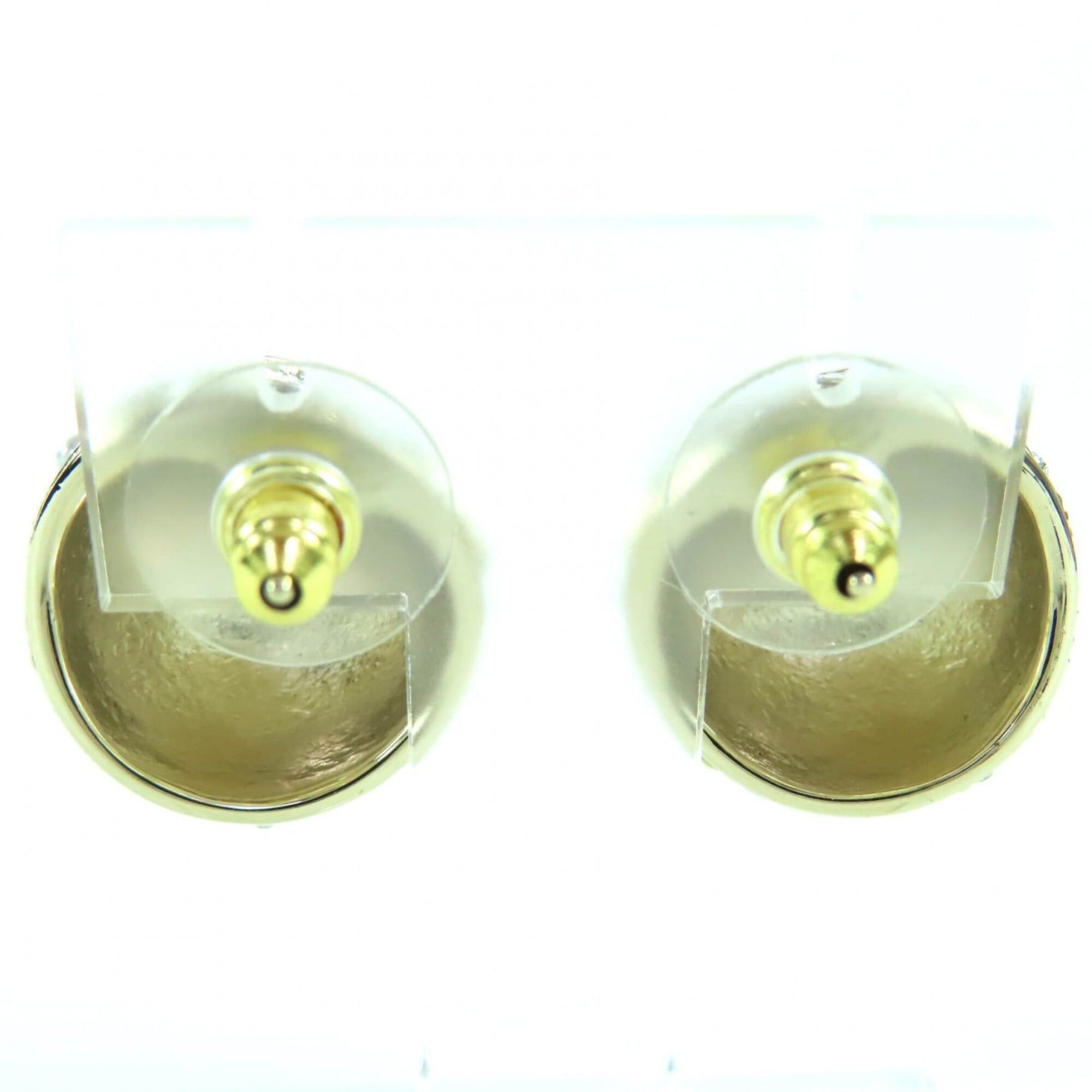 Chanel CHANEL B25P ABF219 Metal Strass Star & Heart Motif Ball Earrings (Pair) Gold, with Box, Women's Size ONE SIZE - 4 Thumbnail