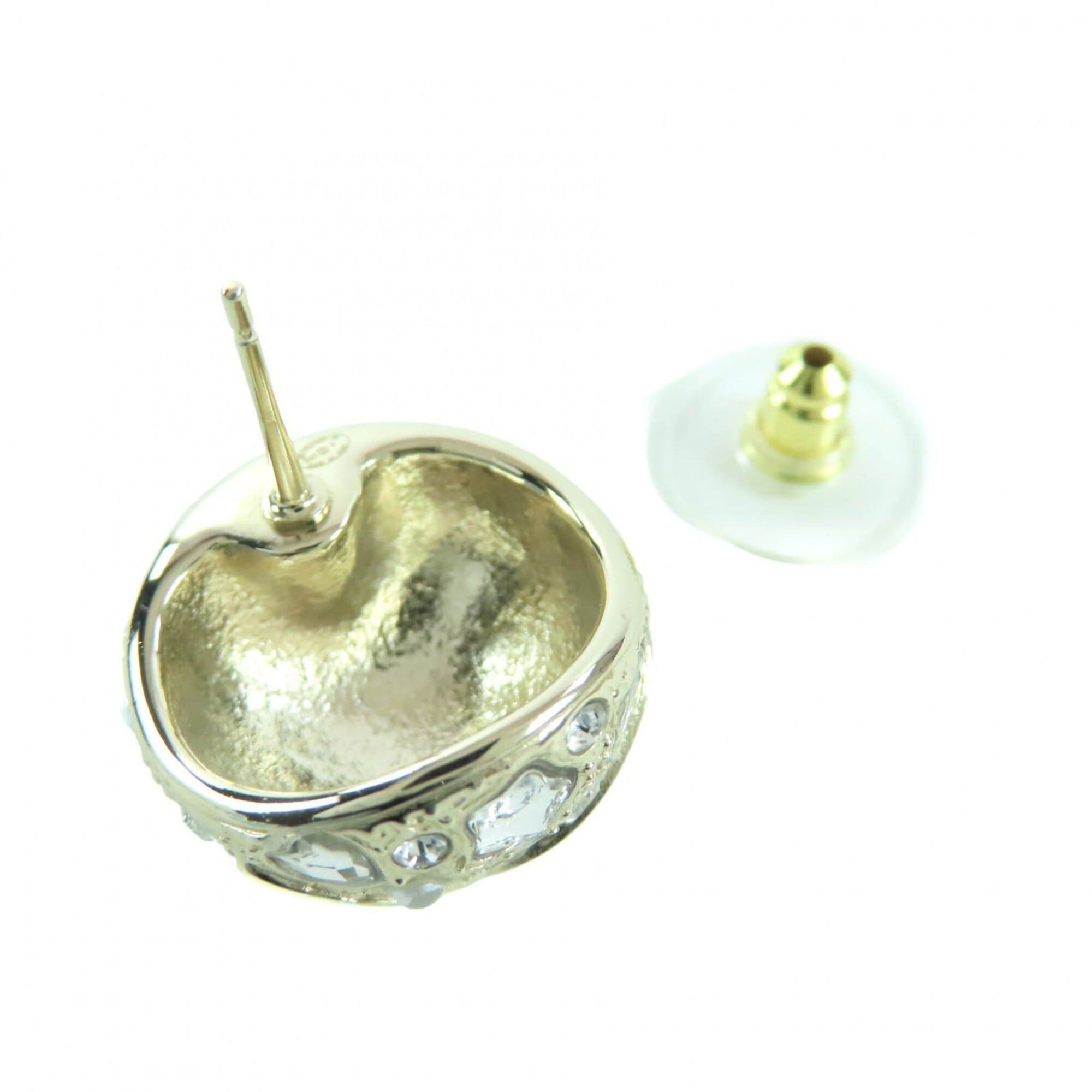 Chanel CHANEL B25P ABF219 Metal Strass Star & Heart Motif Ball Earrings (Pair) Gold, with Box, Women's Size ONE SIZE - 5 Thumbnail