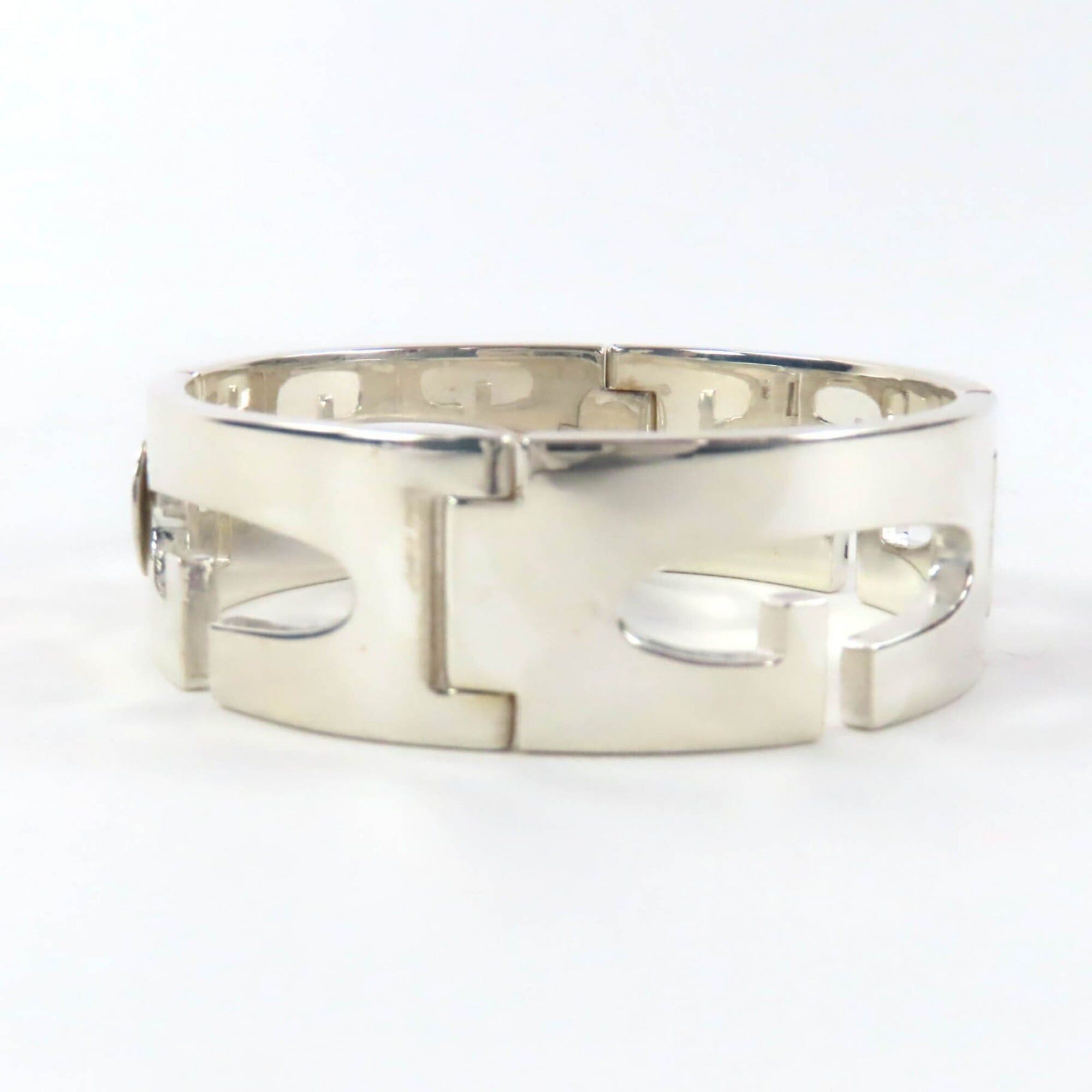 Gucci GUCCI 925 Sterling Silver Bracelet, 1990s-2000s, Old Gucci, Tom Ford Era, G Logo Large, Made in Italy, Weight: 84.65g, Women's. Size ONE SIZE - 3 Thumbnail