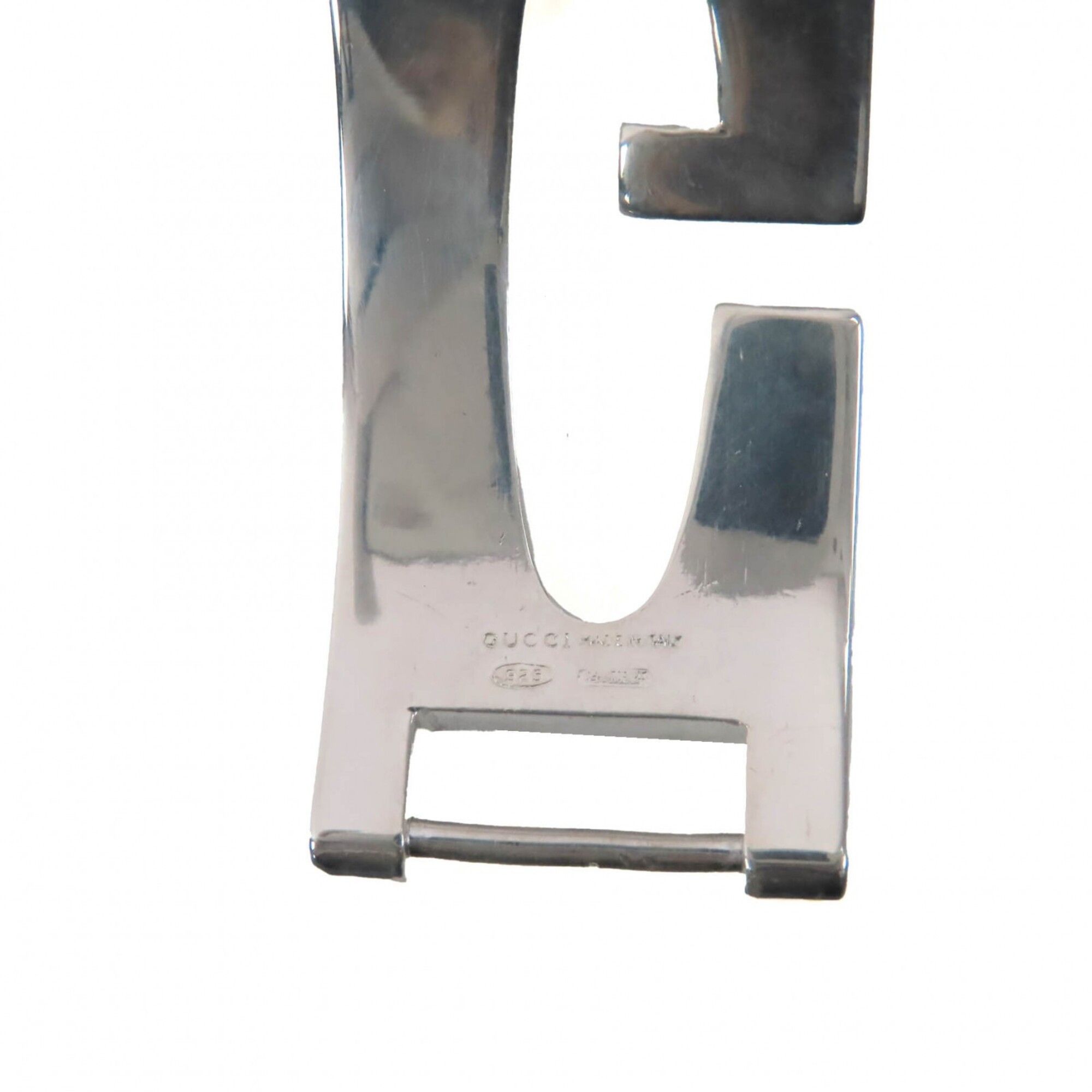 Gucci GUCCI 925 Sterling Silver Bracelet, 1990s-2000s, Old Gucci, Tom Ford Era, G Logo Large, Made in Italy, Weight: 84.65g, Women's. Size ONE SIZE - 10 Thumbnail