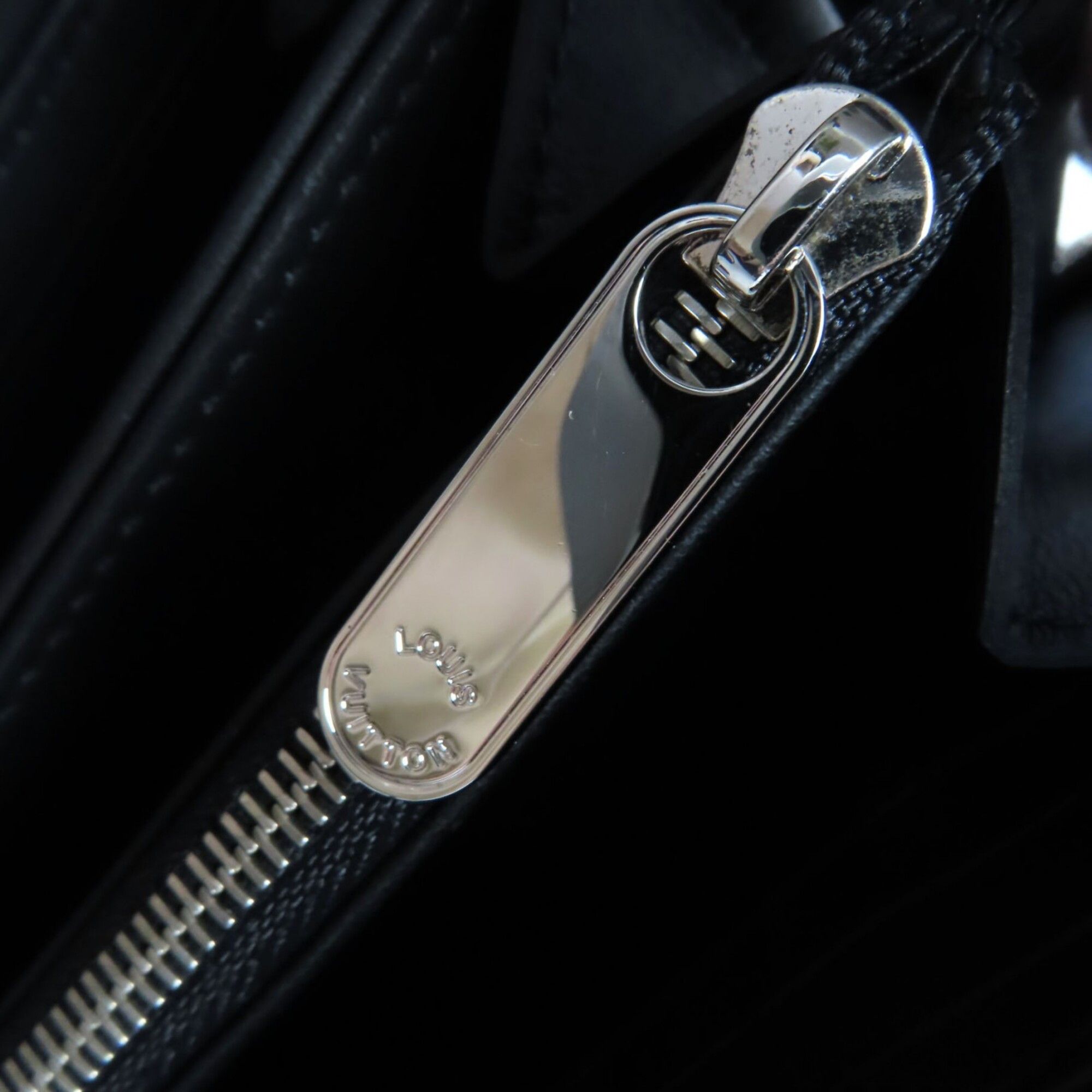 Louis Vuitton LOUIS VUITTON M61867 Zippy Wallet Mahina Noir Monogram Leather Round Zip Long with Box and Dust Bag, Made in France, Women's Size ONE SIZE - 9 Thumbnail