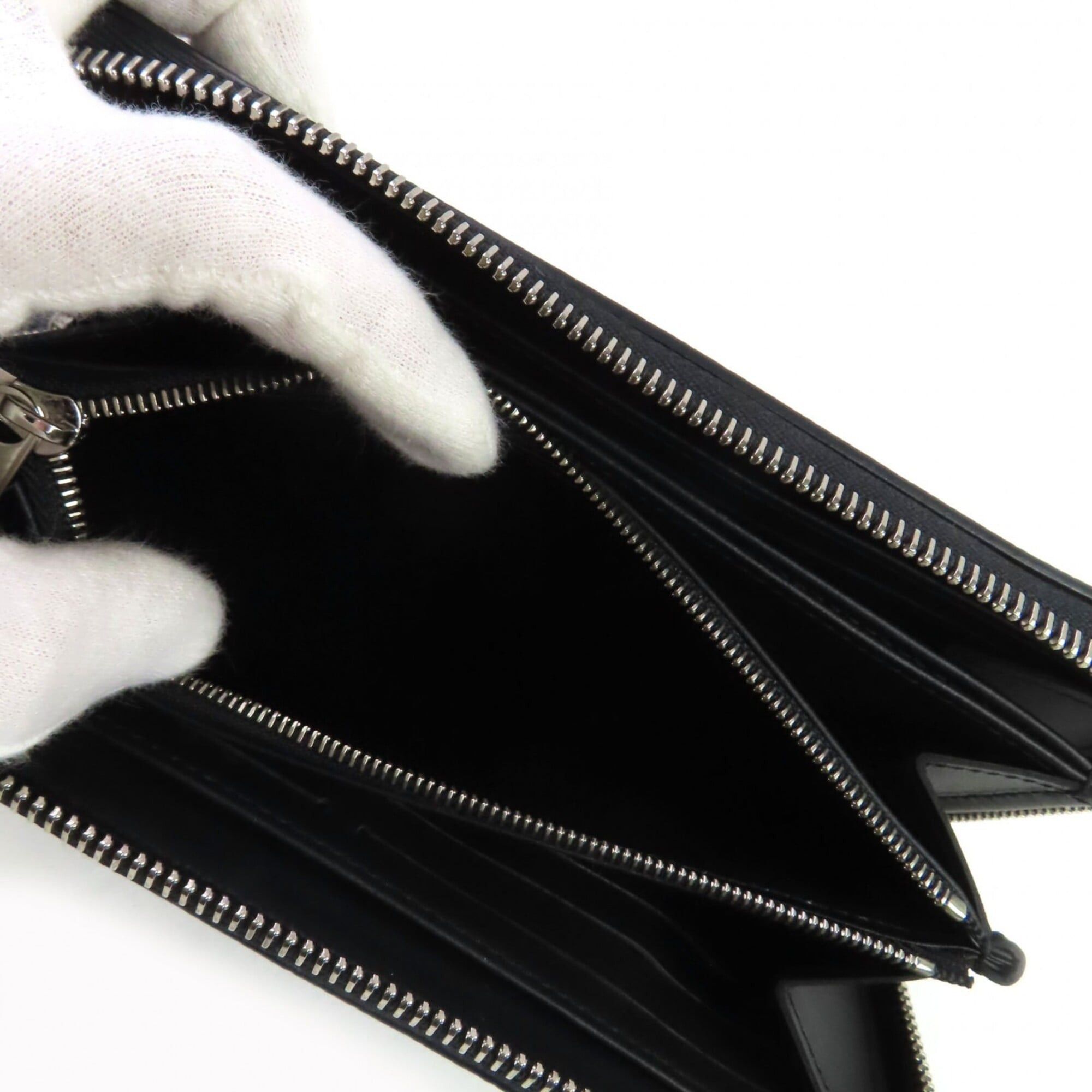 Louis Vuitton LOUIS VUITTON M61867 Zippy Wallet Mahina Noir Monogram Leather Round Zip Long with Box and Dust Bag, Made in France, Women's Size ONE SIZE - 6 Thumbnail