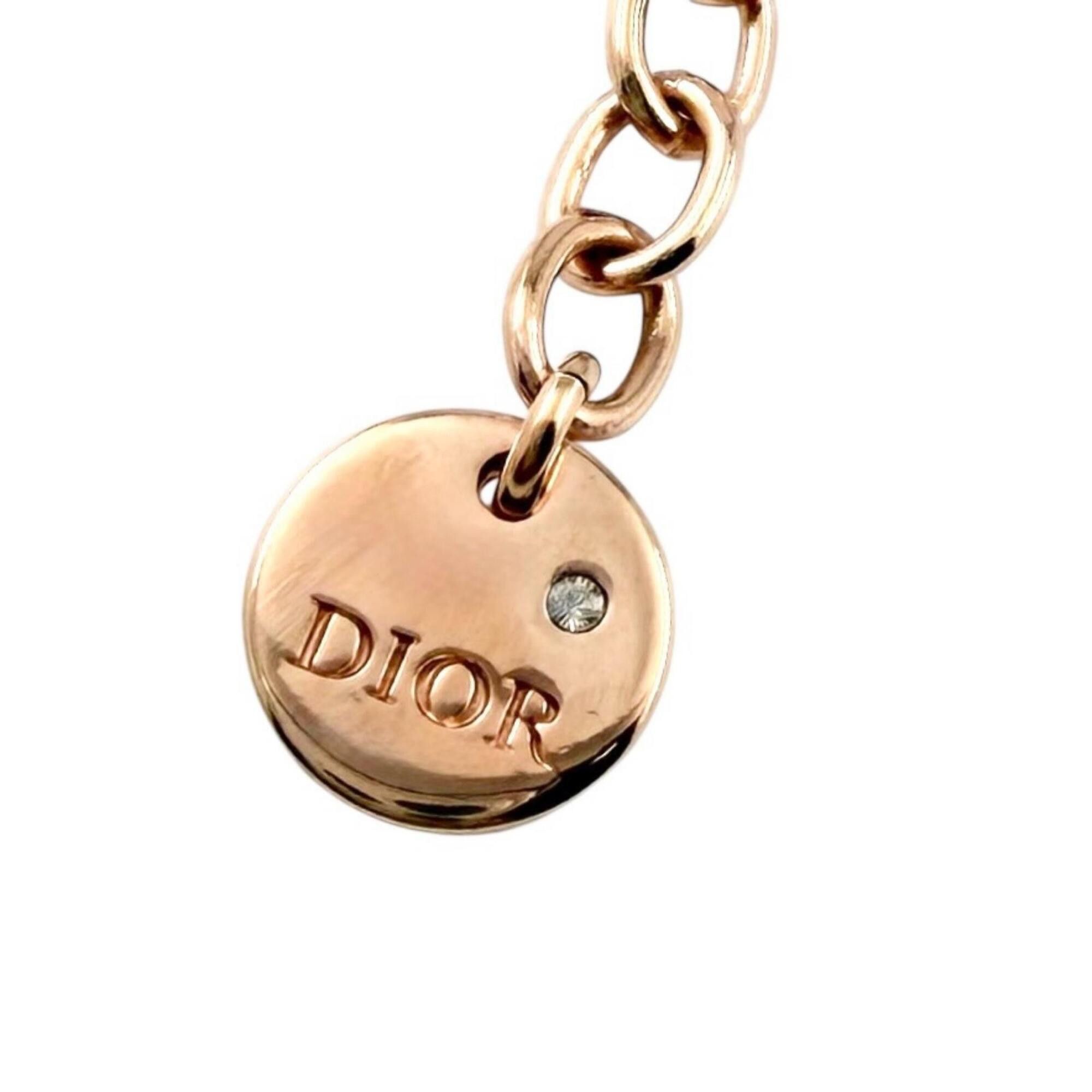 Dior Christian Dior DIOR N1390PTCPL Petit CD 1P Diamond Resin Pearl Necklace Rose Gold with Box and Dust Bag for Women Size ONE SIZE - 7 Thumbnail