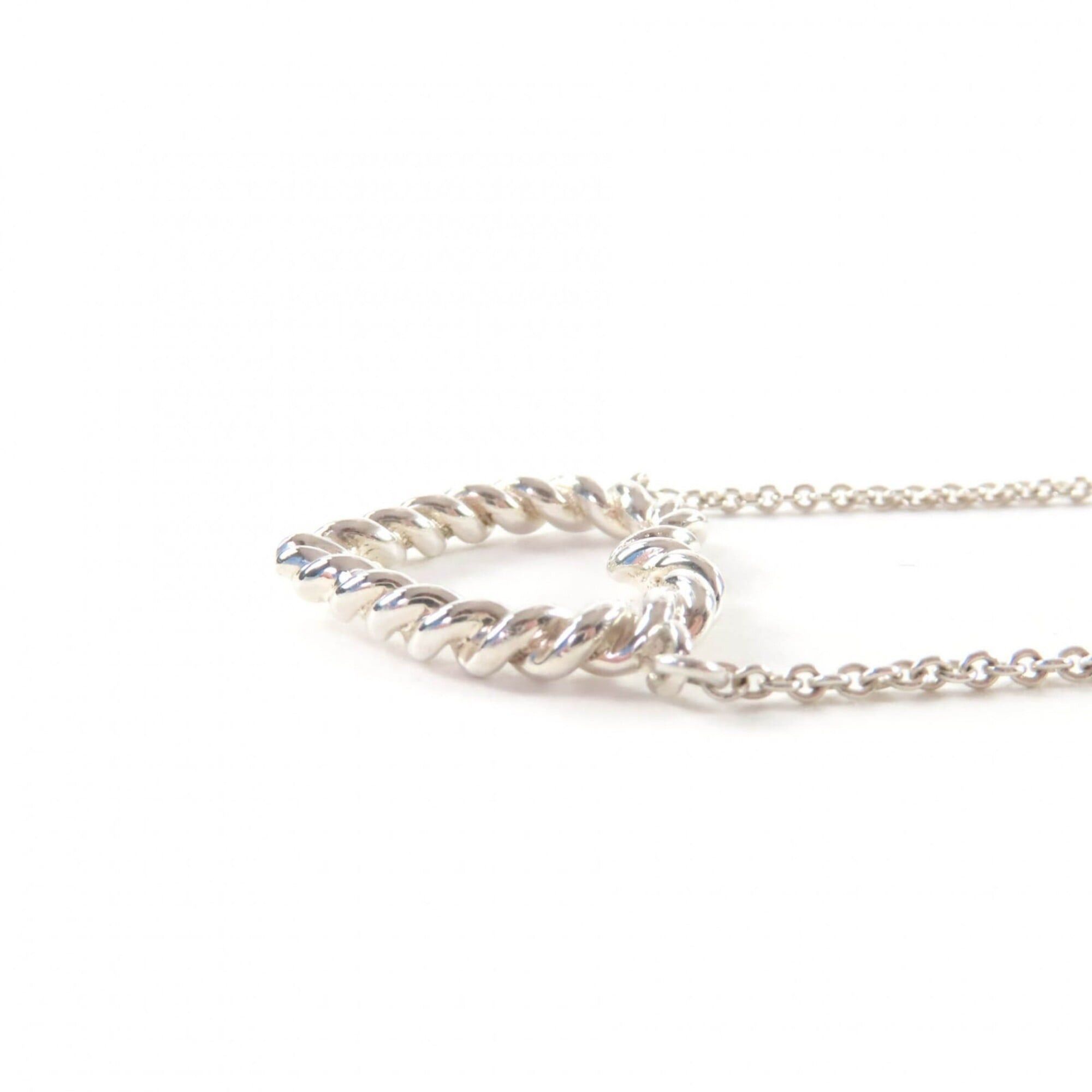 Tiffany & Co. TIFFANY&Co. Tiffany 925 Heart Twist Necklace Pendant, Silver, Weight 5.73g, Women's Size ONE SIZE - 5 Thumbnail