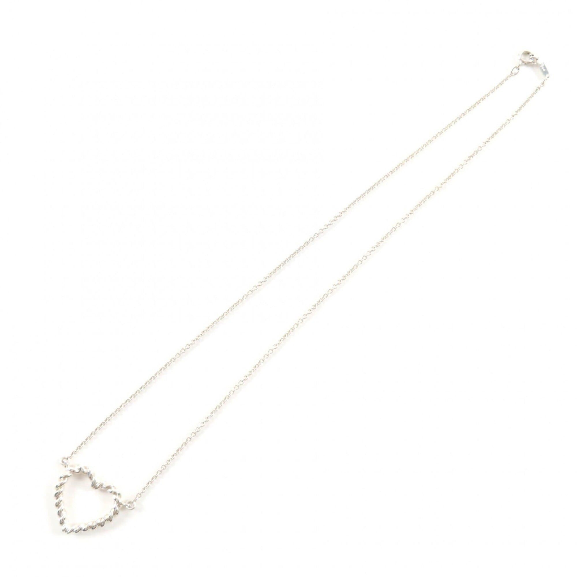 Tiffany & Co. TIFFANY&Co. Tiffany 925 Heart Twist Necklace Pendant, Silver, Weight 5.73g, Women's Size ONE SIZE - 4 Thumbnail