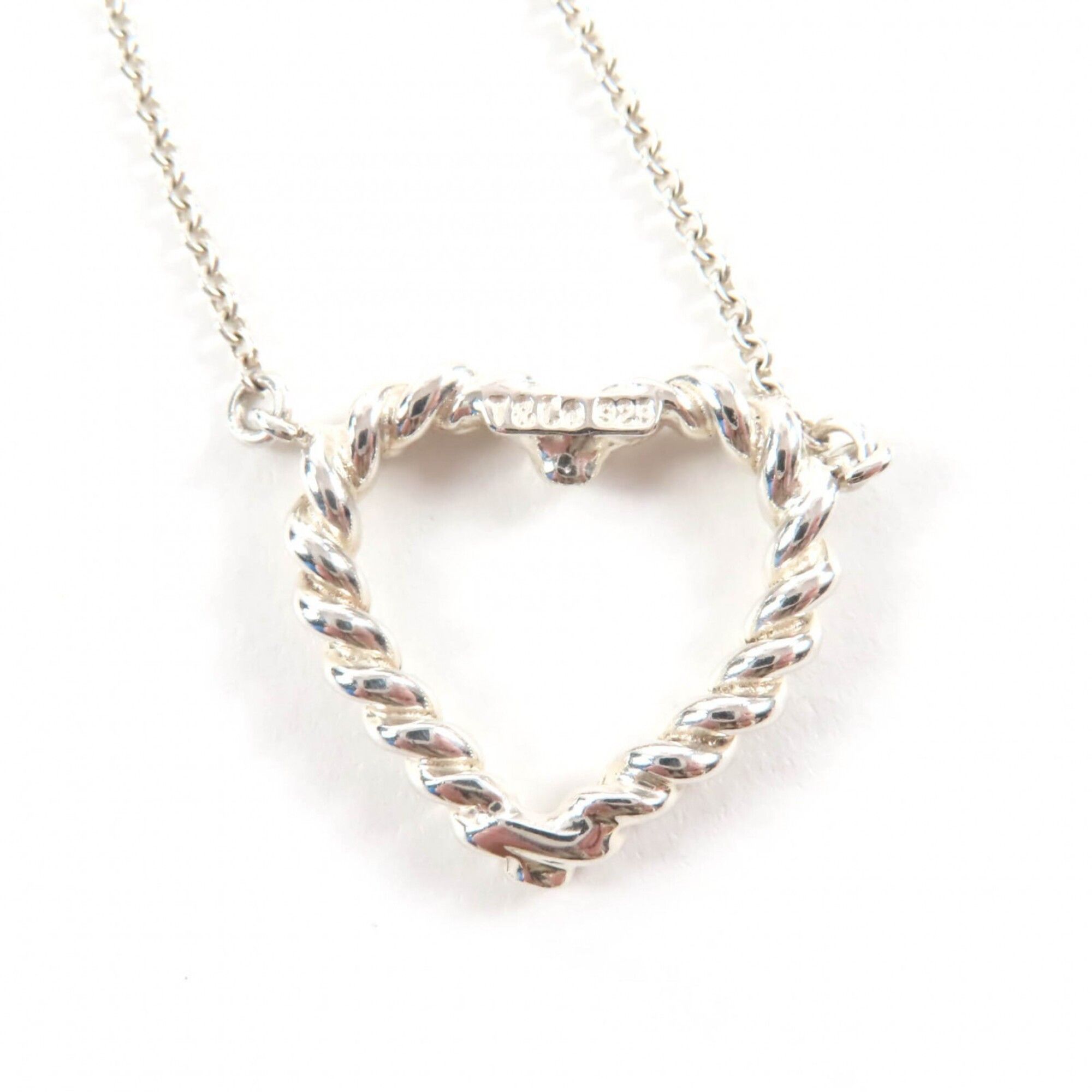 Tiffany & Co. TIFFANY&Co. Tiffany 925 Heart Twist Necklace Pendant, Silver, Weight 5.73g, Women's Size ONE SIZE - 2 Thumbnail