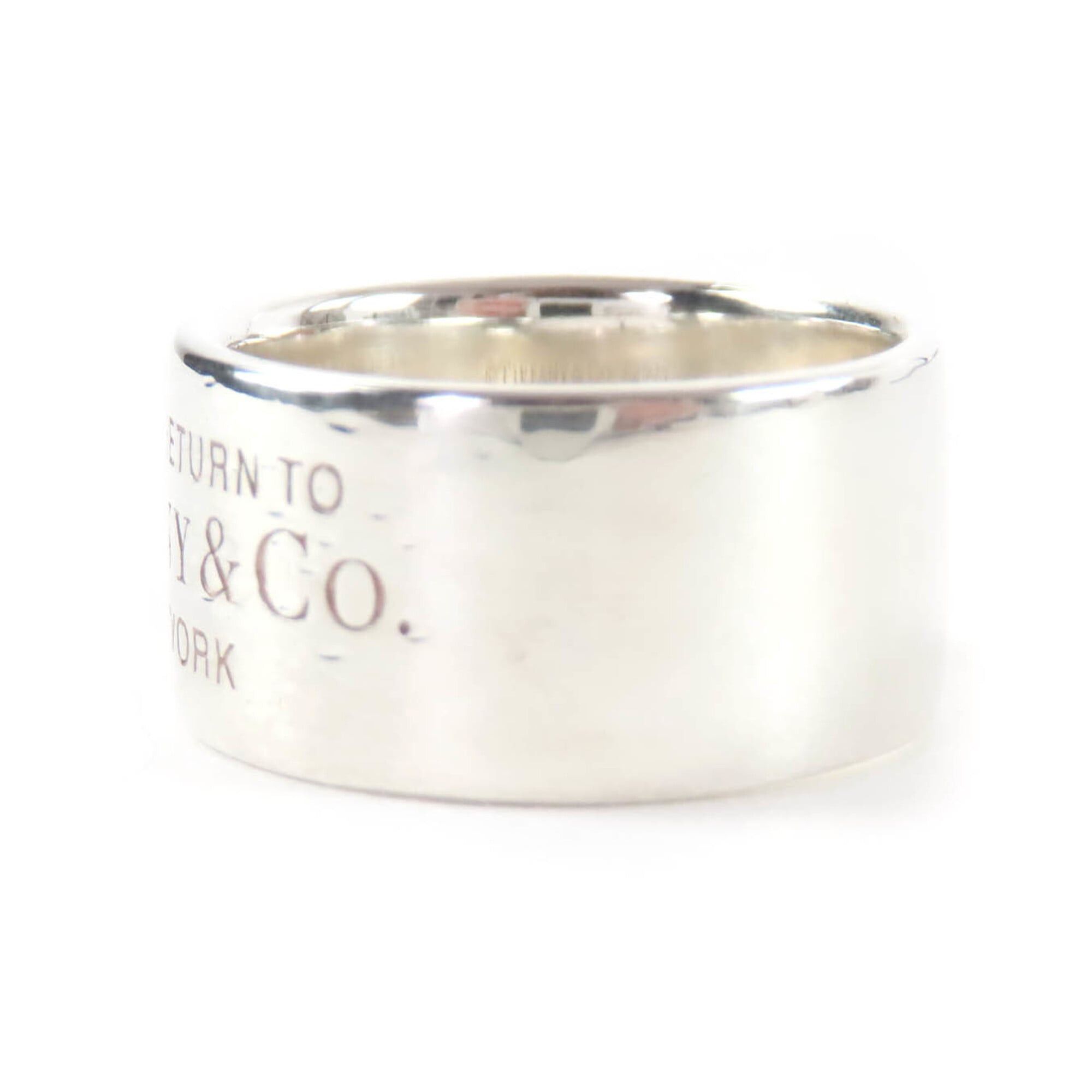 Tiffany & Co. TIFFANY&Co. Tiffany & Co. AG925 Logo Design Return to Wide Ring, Silver, Equivalent JP Price, Weight 7.67g, Women's Size ONE SIZE - 2 Thumbnail