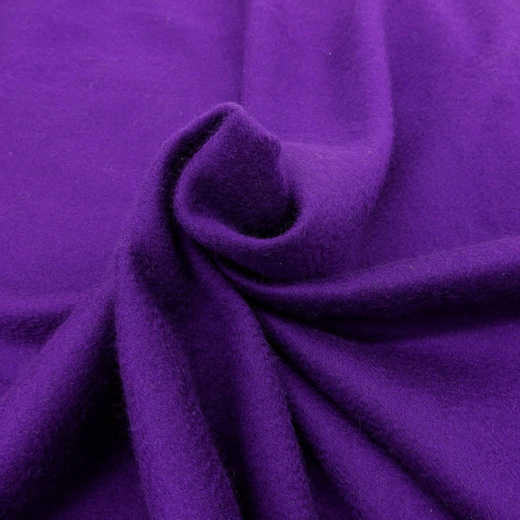 Hermes HERMES 100% Cashmere Italian Fabric, Logo Embroidery, Fringe, Extra Large Stole/Shawl/Scarf, Purple, Women's Size ONE SIZE - 7 Thumbnail