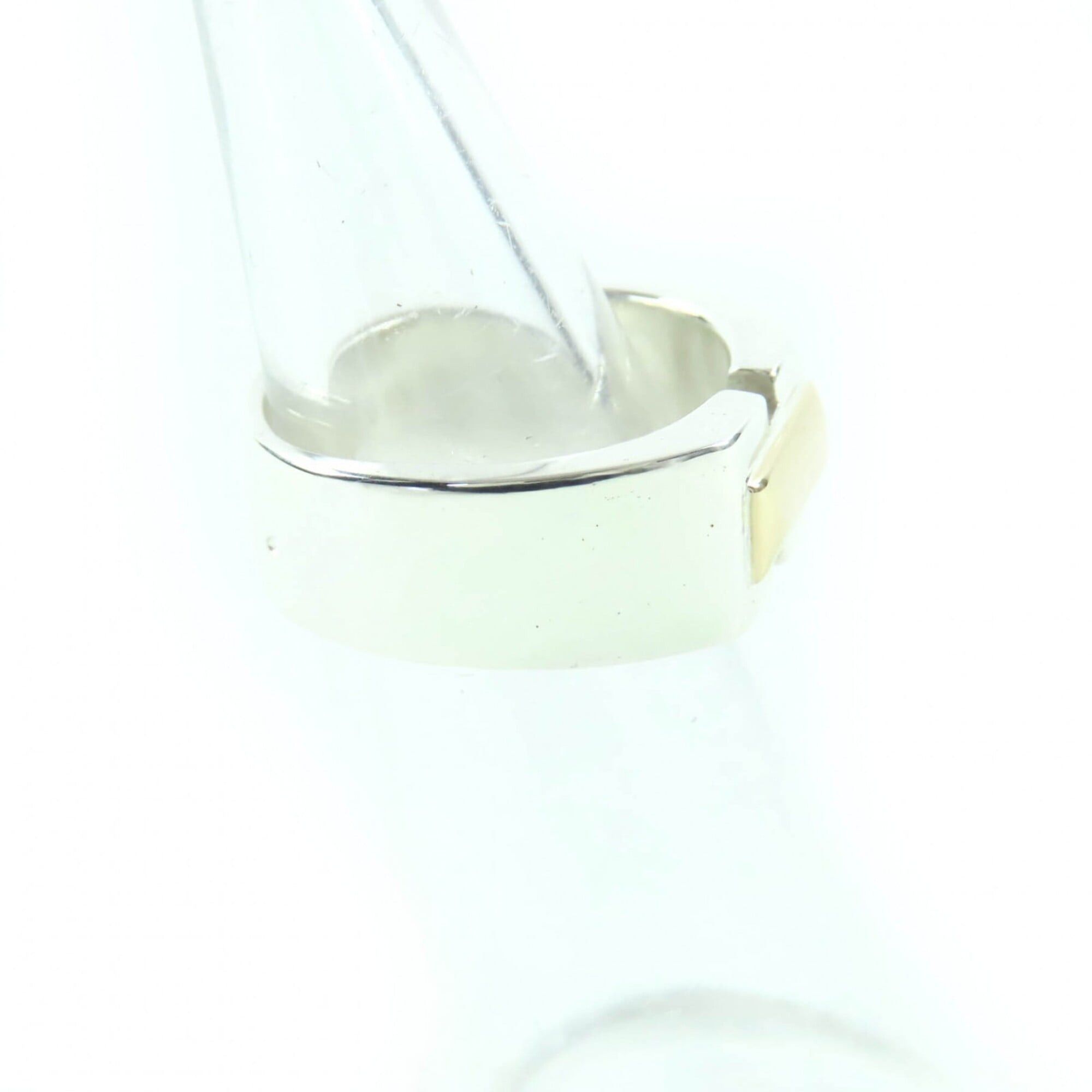Hermes HERMES Vintage Bucket Ring, 925 Sterling Silver and 18K Gold, Size 50 (Japanese size equivalent), Weight: 7.58g, Women's. Size ONE SIZE - 5 Thumbnail