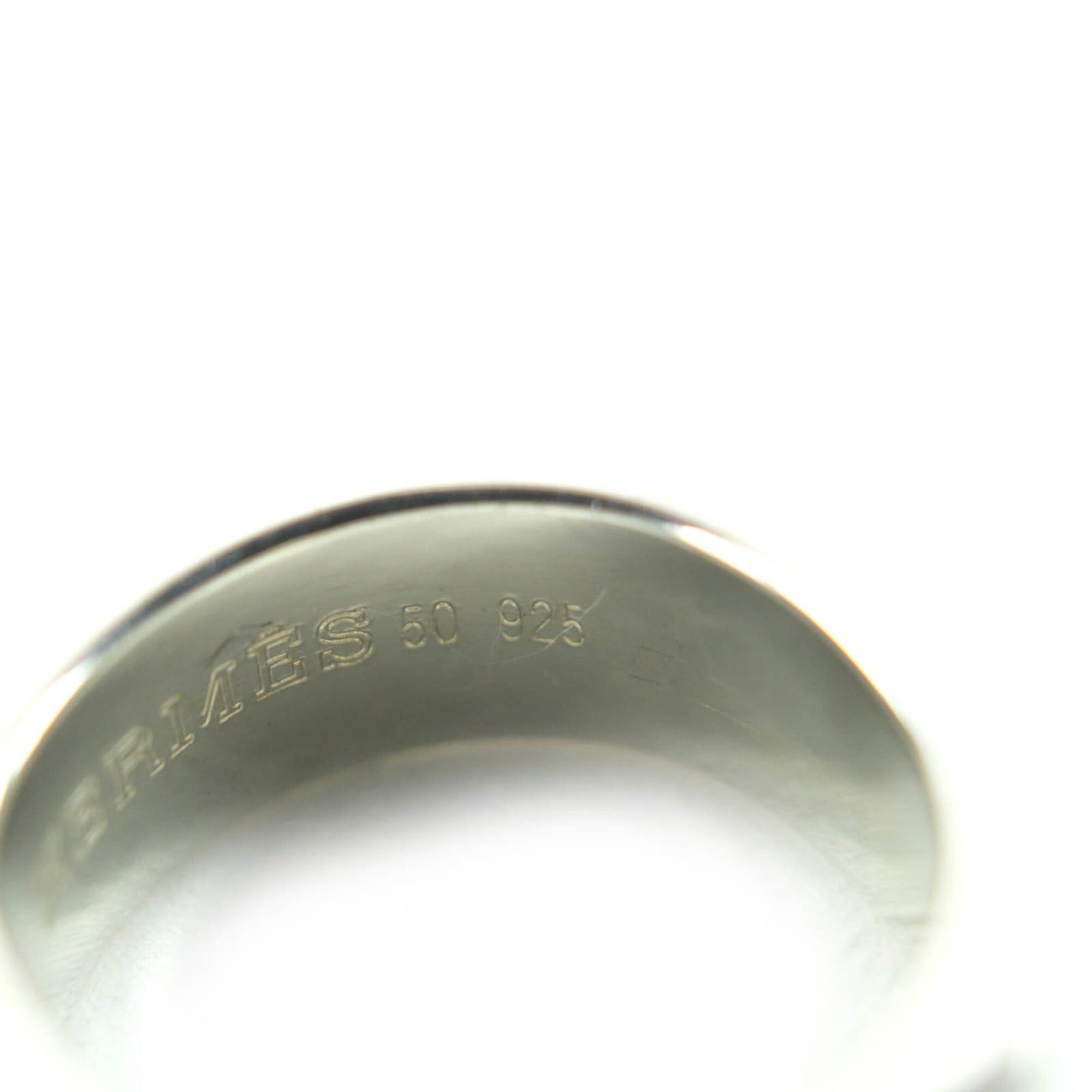 Hermes HERMES Vintage Bucket Ring, 925 Sterling Silver and 18K Gold, Size 50 (Japanese size equivalent), Weight: 7.58g, Women's. Size ONE SIZE - 9 Thumbnail
