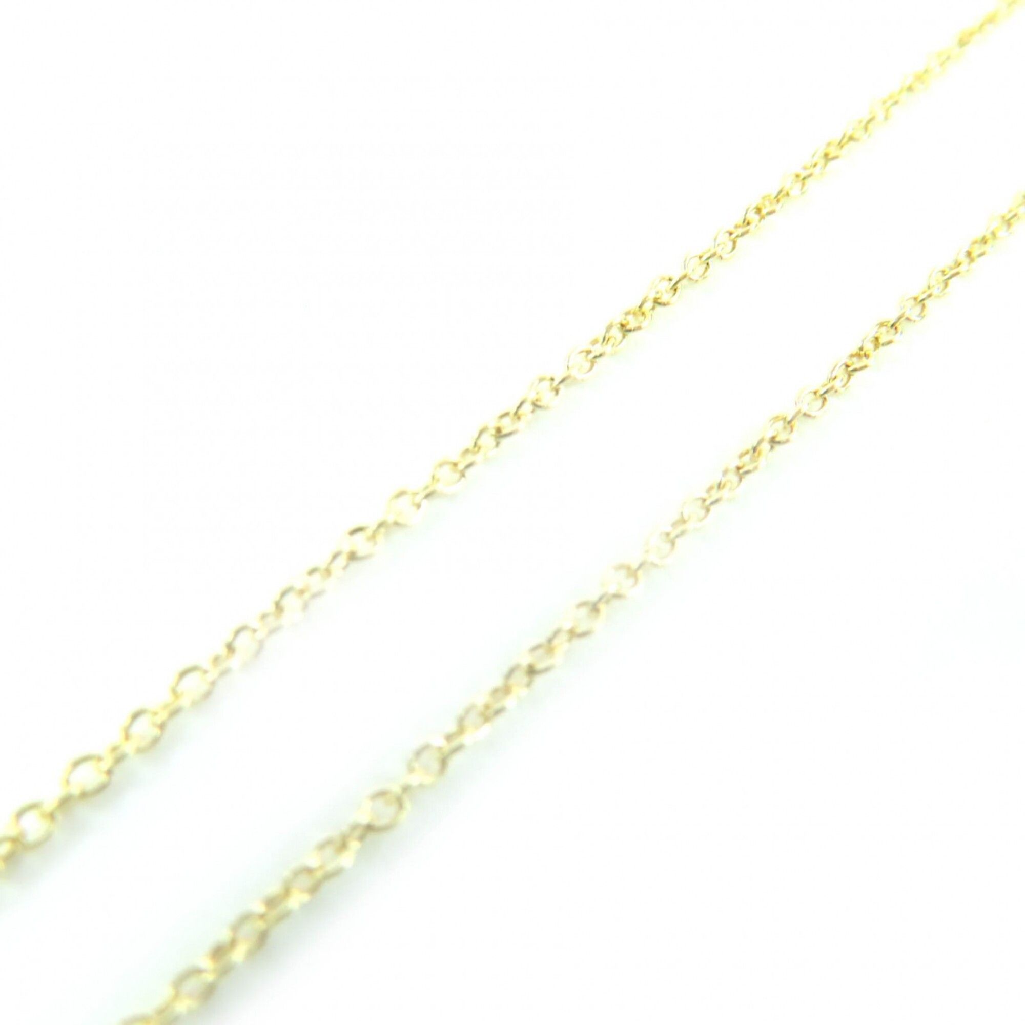 Tiffany & Co. TIFFANY&Co. Tiffany & Co. By the Yard Elsa Peretti K18 750YG Diamond 0.05ct Necklace, Frame Diameter Approx. 3.80mm, Yellow Gold, Weight 1.79g, Current Model, Women's Size ONE SIZE - 6 Thumbnail