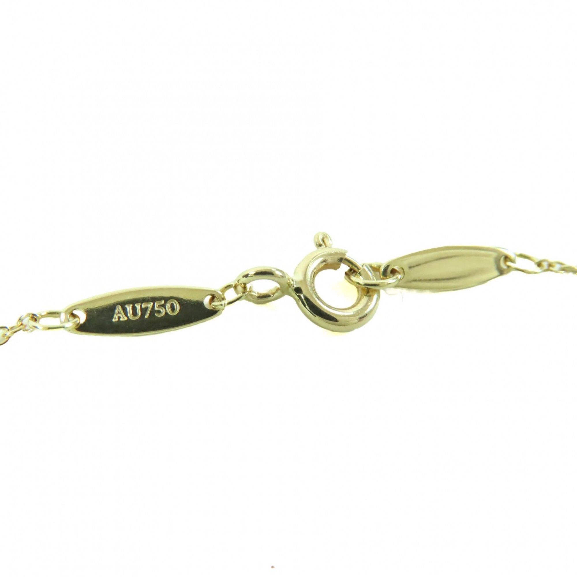 Tiffany & Co. TIFFANY&Co. Tiffany & Co. By the Yard Elsa Peretti K18 750YG Diamond 0.05ct Necklace, Frame Diameter Approx. 3.80mm, Yellow Gold, Weight 1.79g, Current Model, Women's Size ONE SIZE - 7 Thumbnail