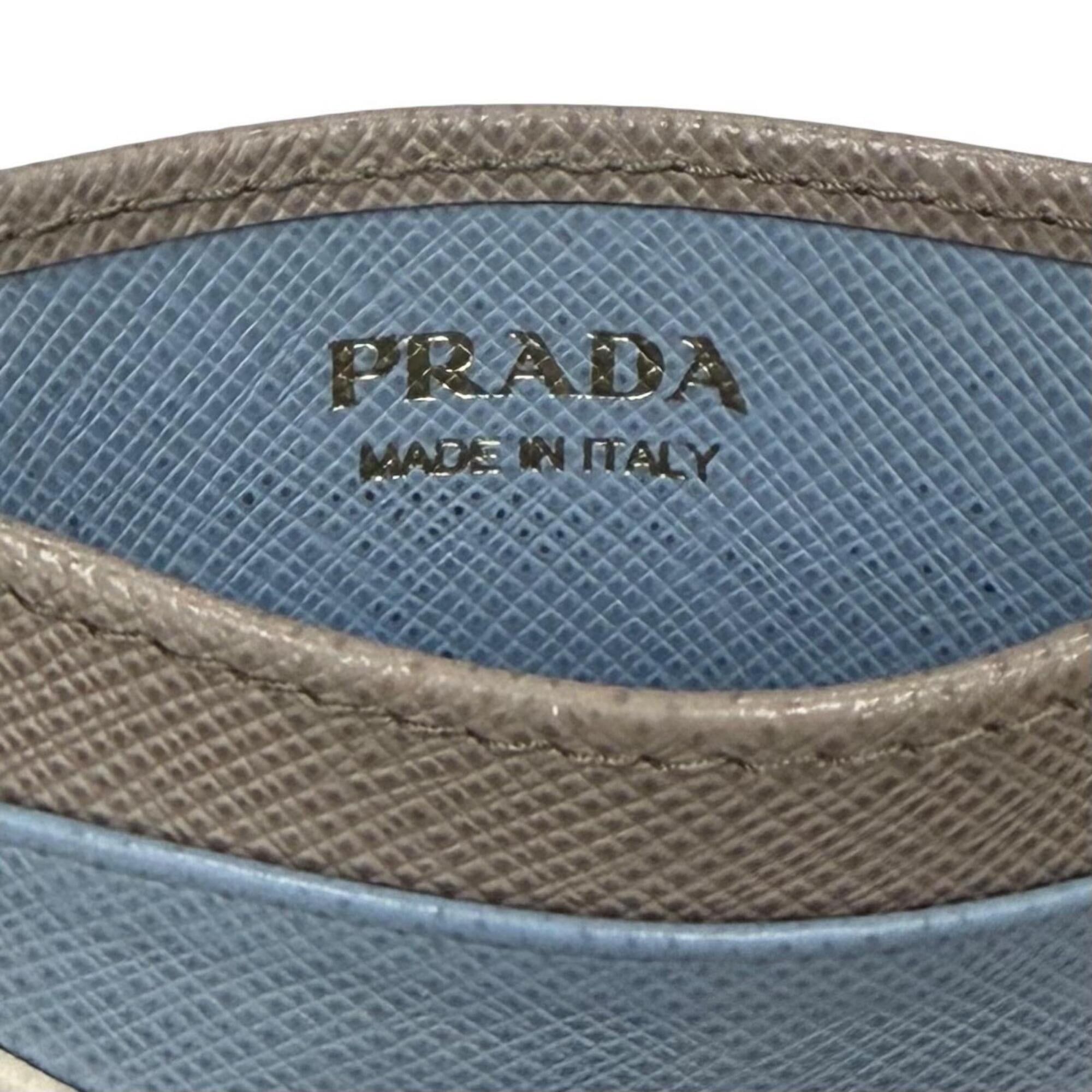 Prada PRADA 1MC025 Saffiano Leather Metal Logo Pass Case/Card Holder - Multi-colored, Made in Italy, Women's Size ONE SIZE - 8 Thumbnail