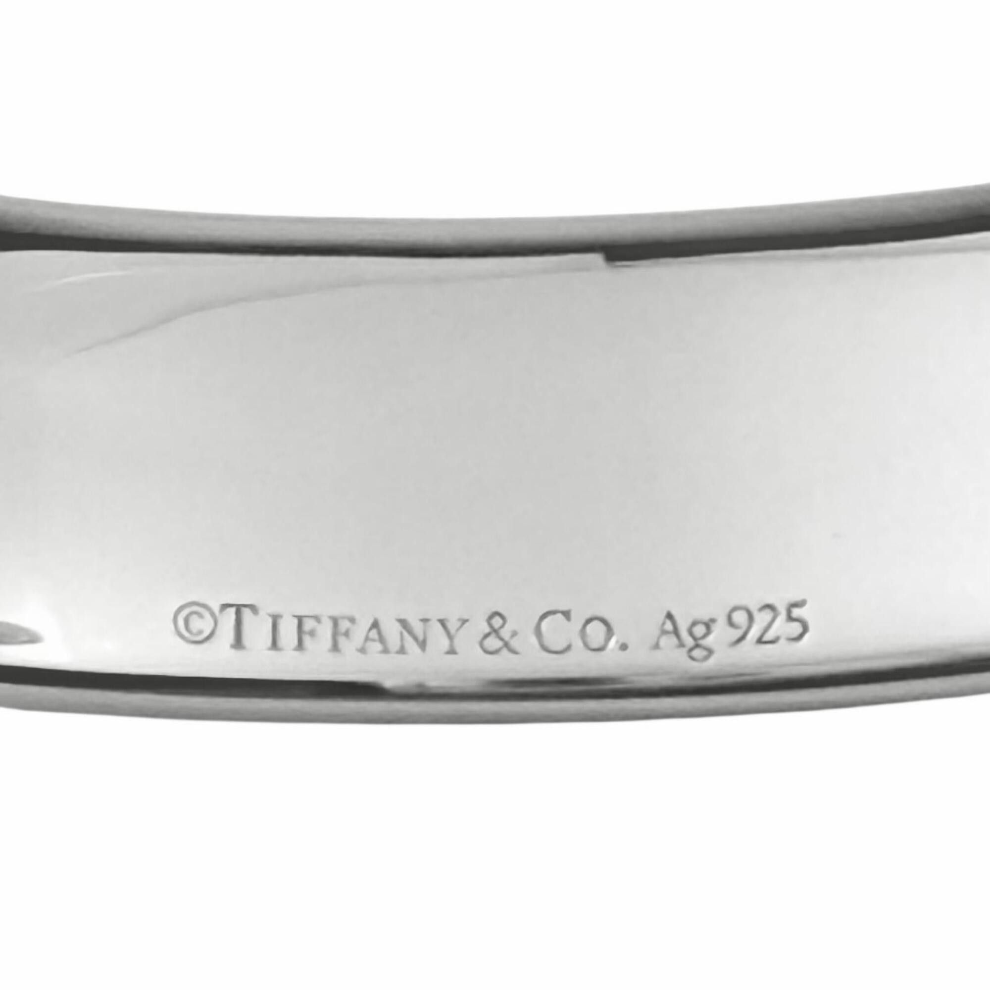 Tiffany & Co. TIFFANY&Co. Tiffany & Co. Return to AG925 RTT Narrow Cuff Diamond Bangle, Silver, Size S, Weight 33.2g, Women's Size ONE SIZE - 5 Thumbnail