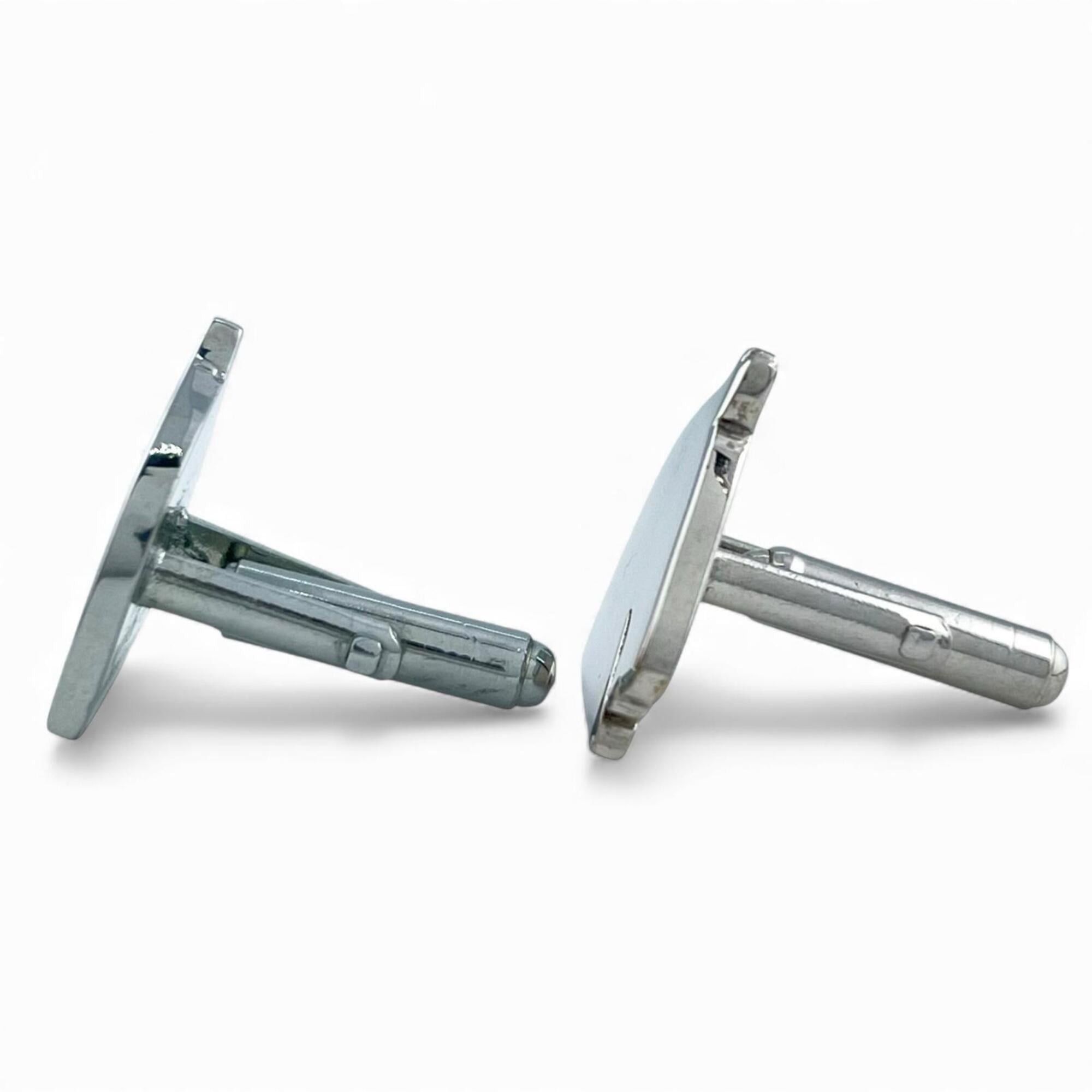 Hermes HERMES Bijou Terry Fantais Horse Design Cufflinks, Silver, Men's Size ONE SIZE - 3 Thumbnail