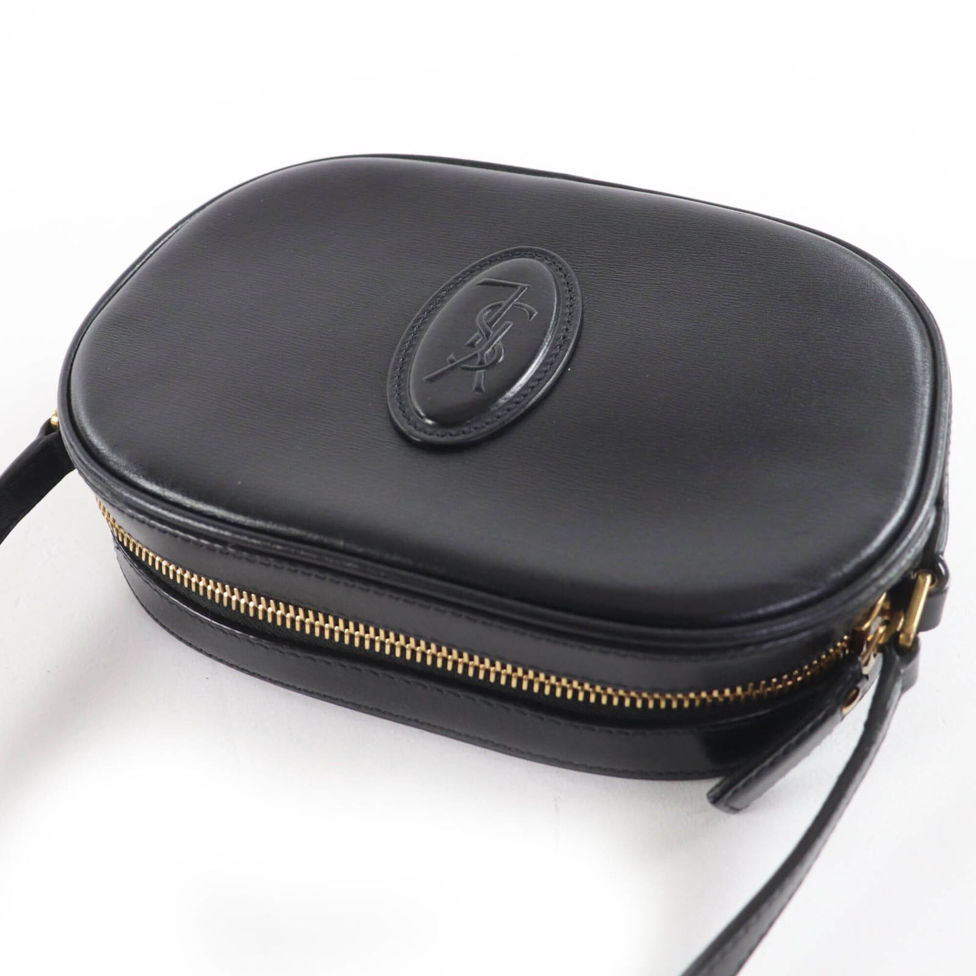 Saint Laurent Paris SAINT LAURENT 582673 YSL Logo Camera Bag Leather Shoulder Black Made in Italy Women's Size ONE SIZE - 7 Thumbnail