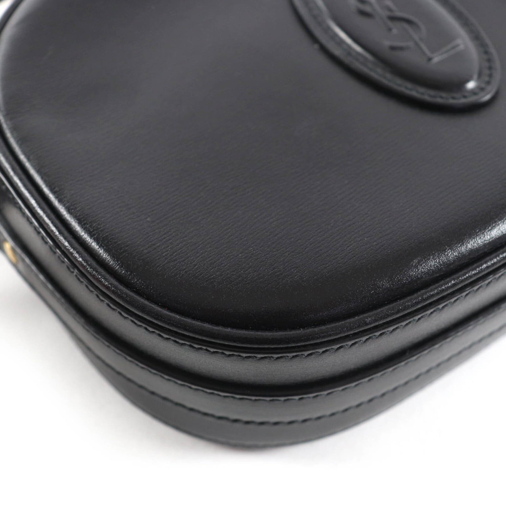 Saint Laurent Paris SAINT LAURENT 582673 YSL Logo Camera Bag Leather Shoulder Black Made in Italy Women's Size ONE SIZE - 8 Thumbnail