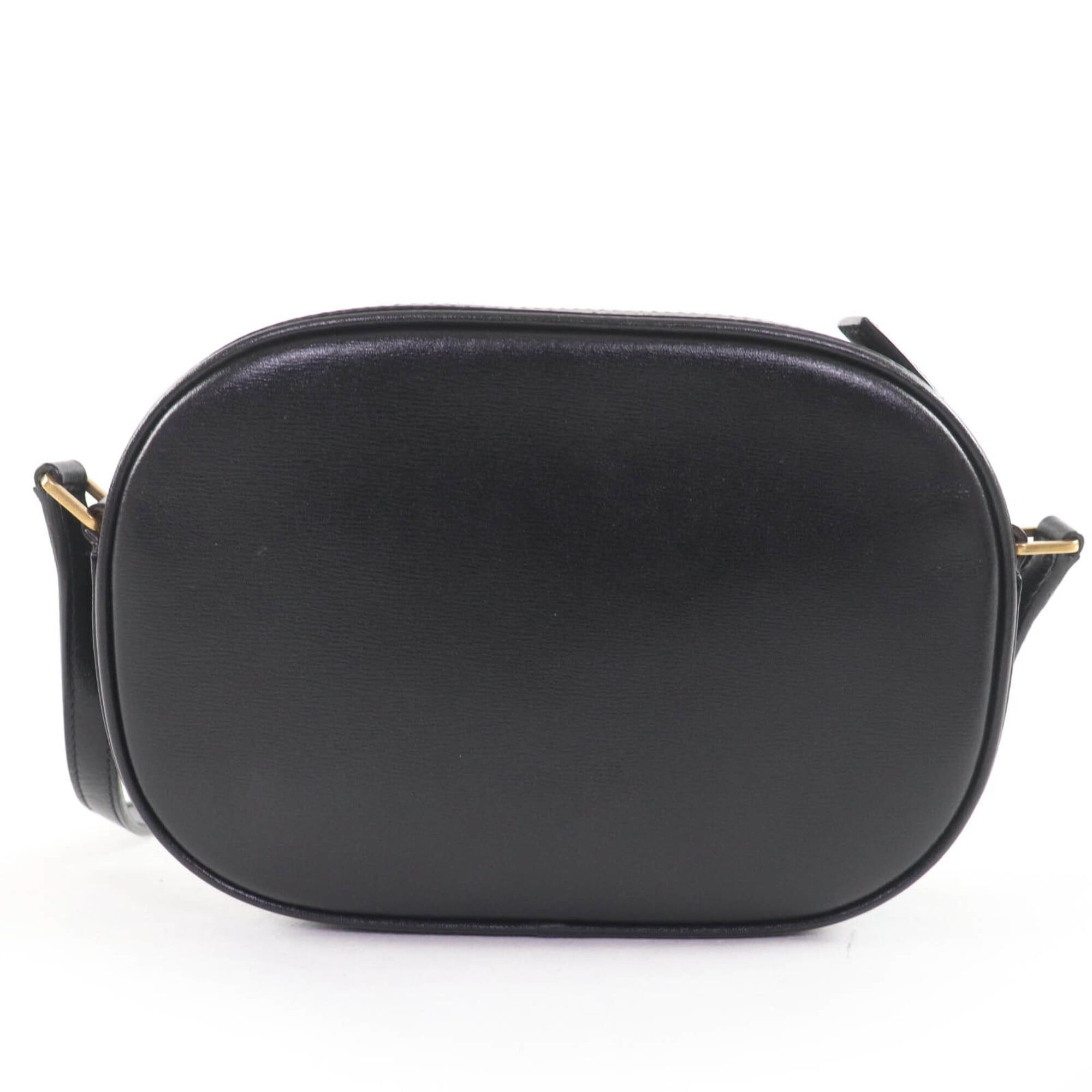 Saint Laurent Paris SAINT LAURENT 582673 YSL Logo Camera Bag Leather Shoulder Black Made in Italy Women's Size ONE SIZE - 3 Thumbnail