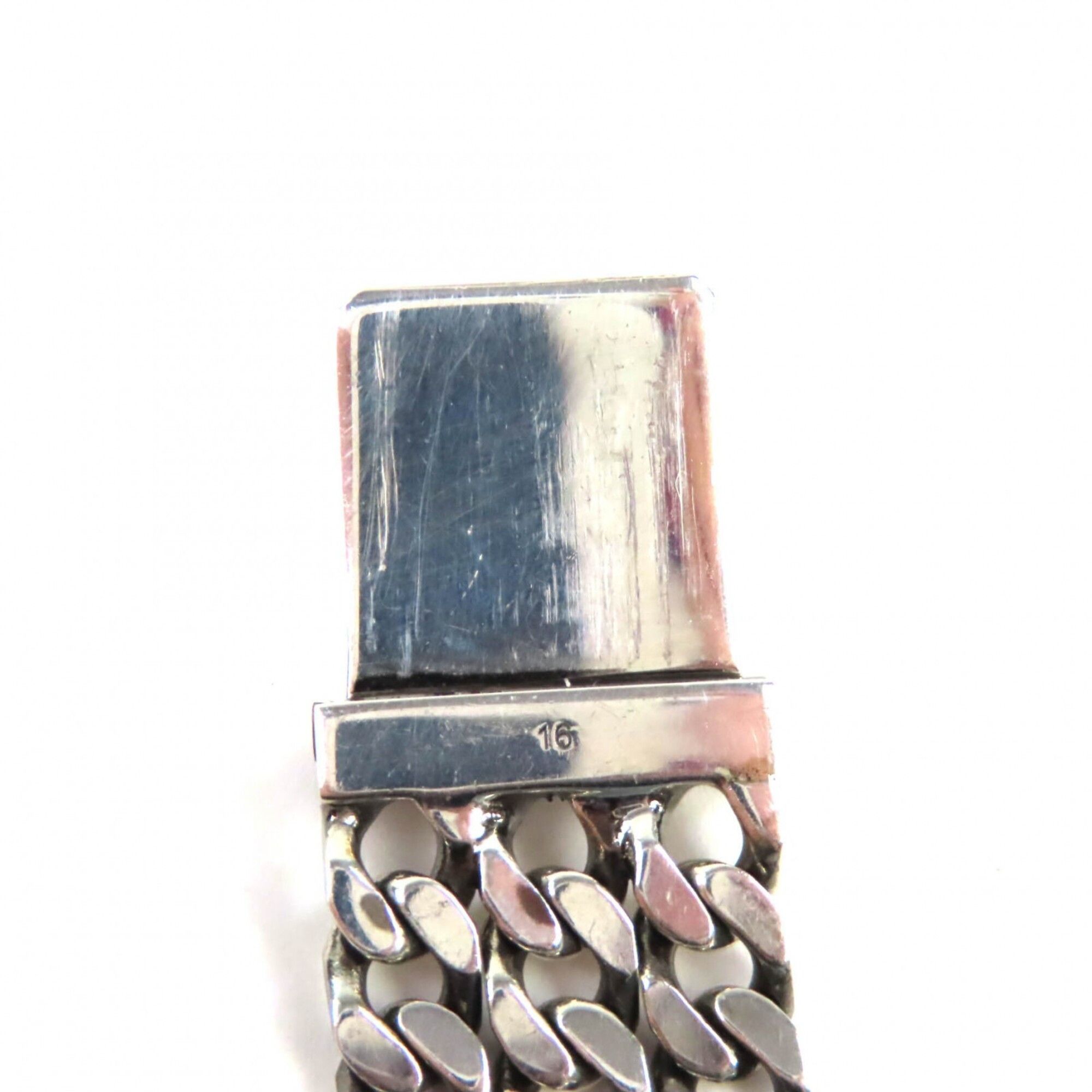 Gucci GUCCI Ghost SV925 Skull GG Pattern Triple Chain Bracelet, Silver, 16cm Length, Made in Italy, Weight 29.12g, Women's. Size ONE SIZE - 7 Thumbnail