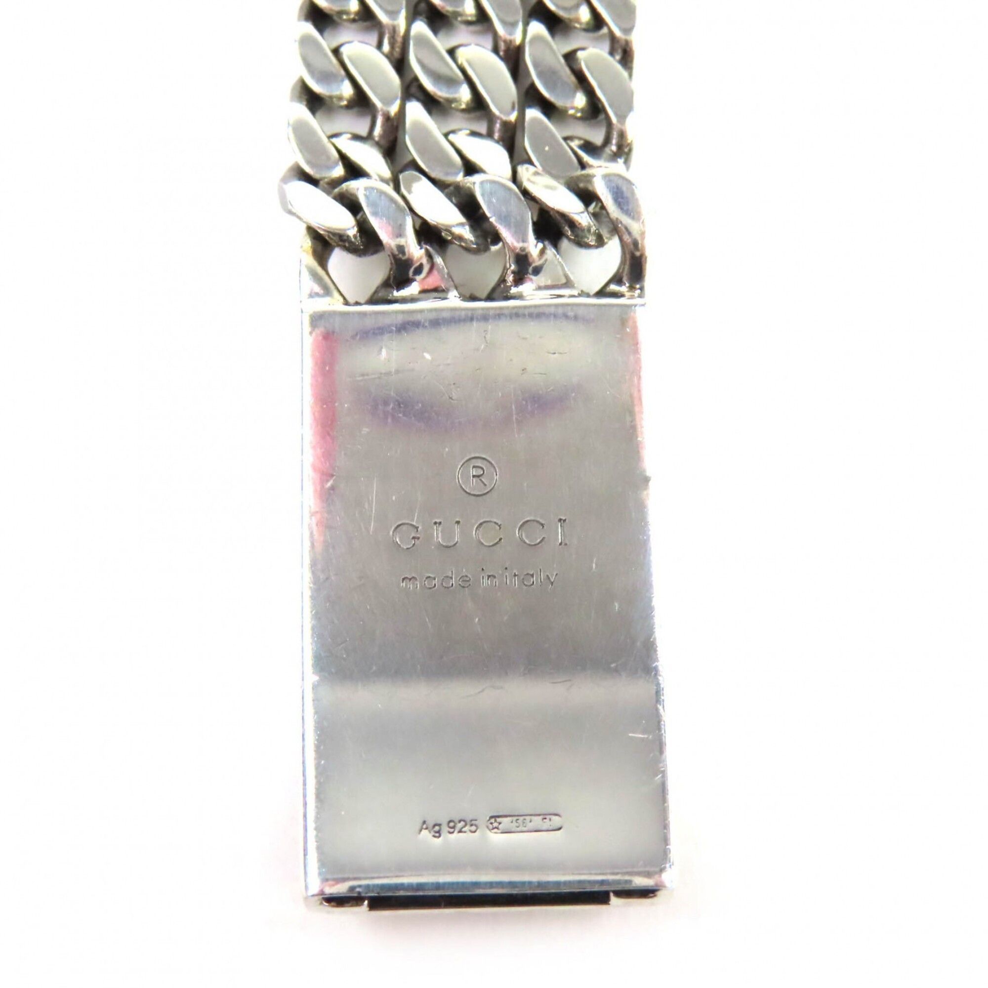 Gucci GUCCI Ghost SV925 Skull GG Pattern Triple Chain Bracelet, Silver, 16cm Length, Made in Italy, Weight 29.12g, Women's. Size ONE SIZE - 8 Thumbnail