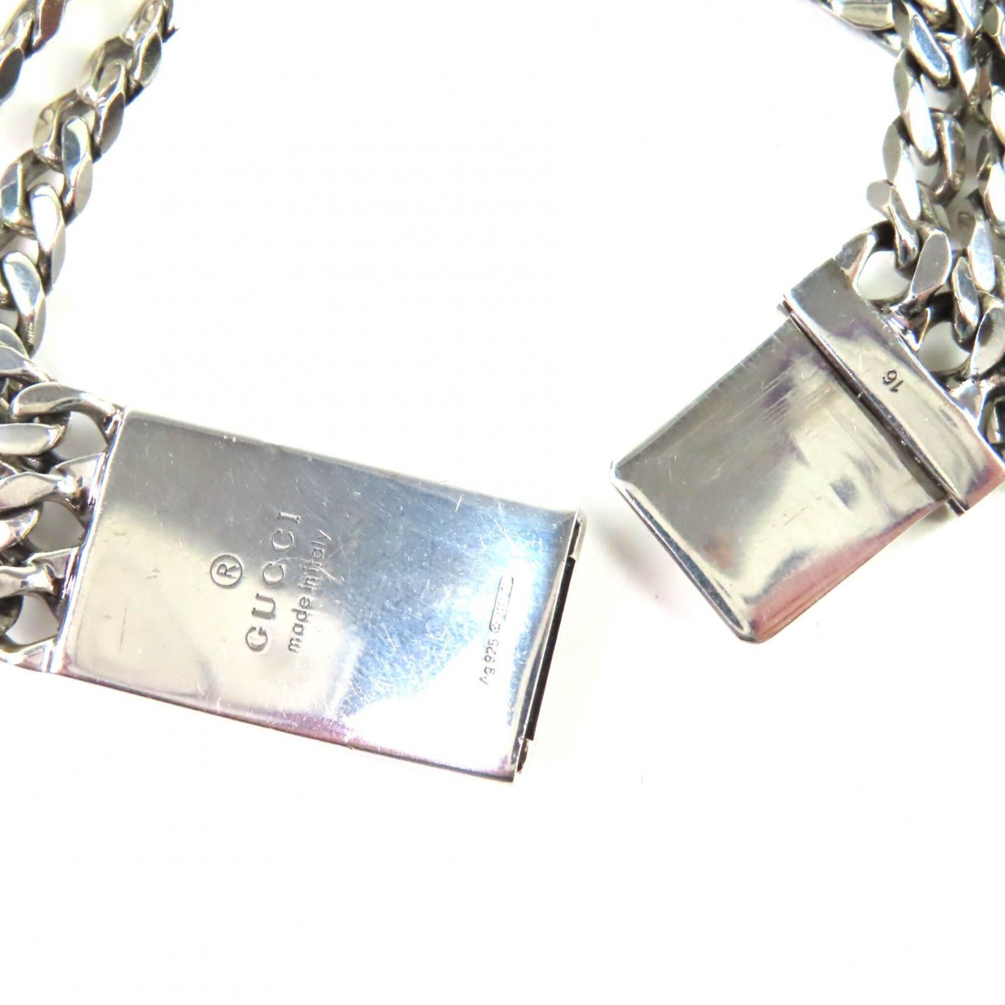 Gucci GUCCI Ghost SV925 Skull GG Pattern Triple Chain Bracelet, Silver, 16cm Length, Made in Italy, Weight 29.12g, Women's. Size ONE SIZE - 5 Thumbnail
