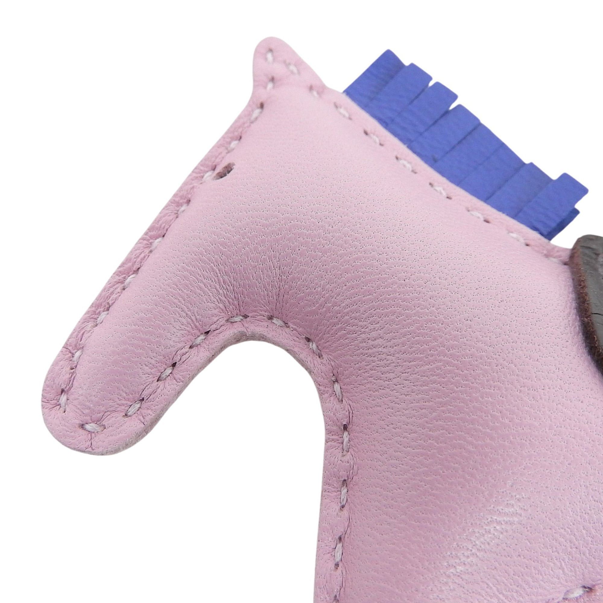 Hermes HERMES Rodeo Charm PM Agneau Milo Mauve Sylvestre Blue France Bag B Stamp Made in Women's Size ONE SIZE - 4 Thumbnail