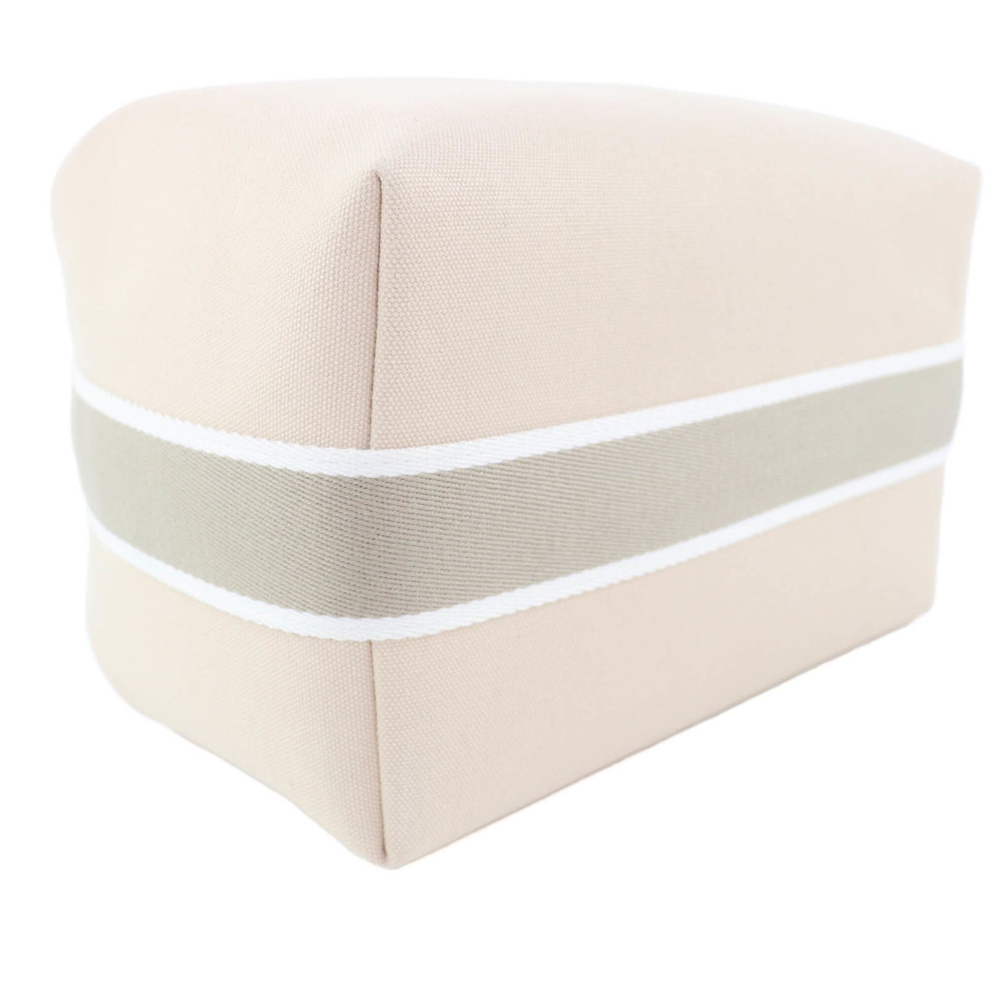 Hermes HERMES Bride-à-Brac GM 100% Cotton H Logo Sellier Button Handbag Pouch Ivory Made in France Women's Size ONE SIZE - 4 Thumbnail