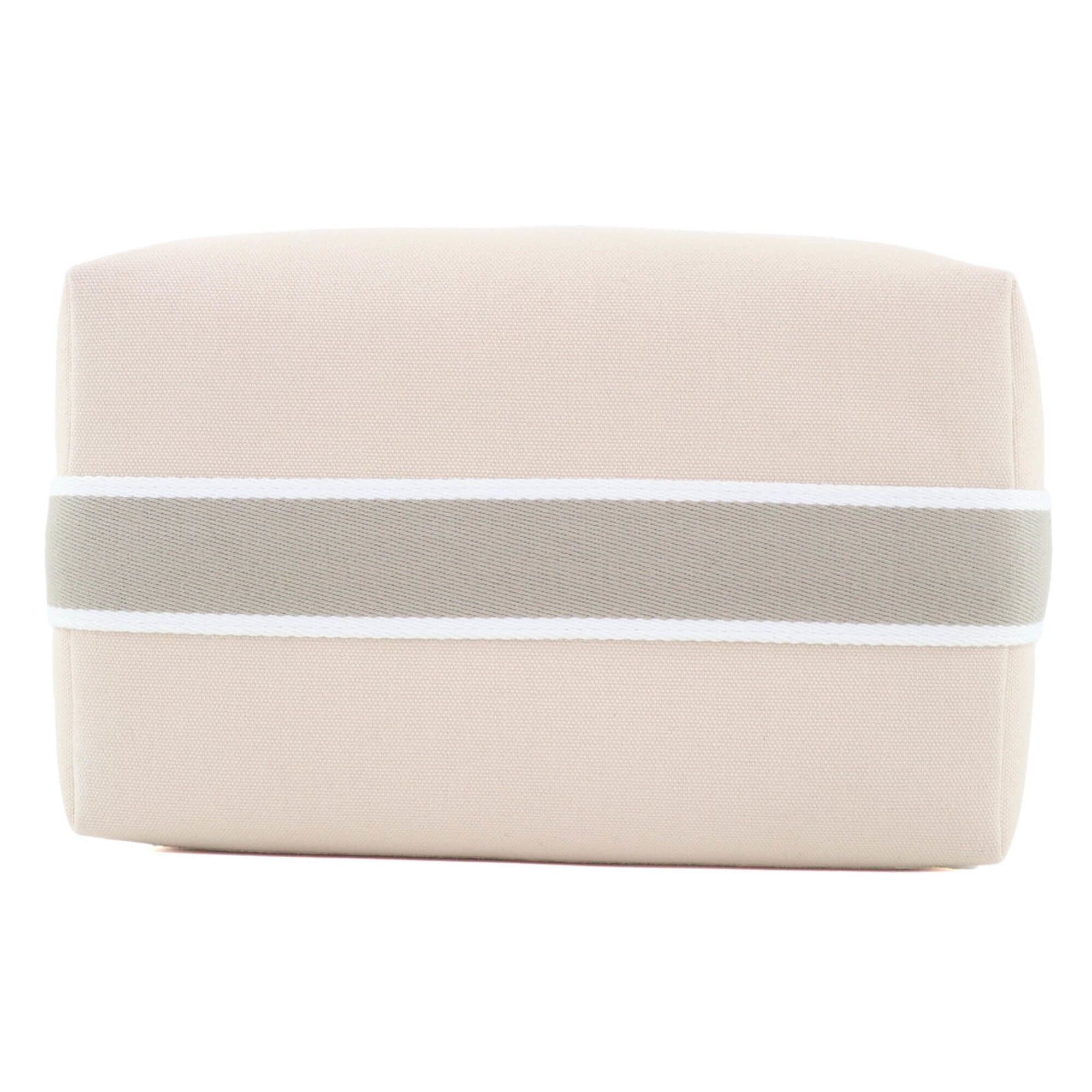 Hermes HERMES Bride-à-Brac GM 100% Cotton H Logo Sellier Button Handbag Pouch Ivory Made in France Women's Size ONE SIZE - 3 Thumbnail