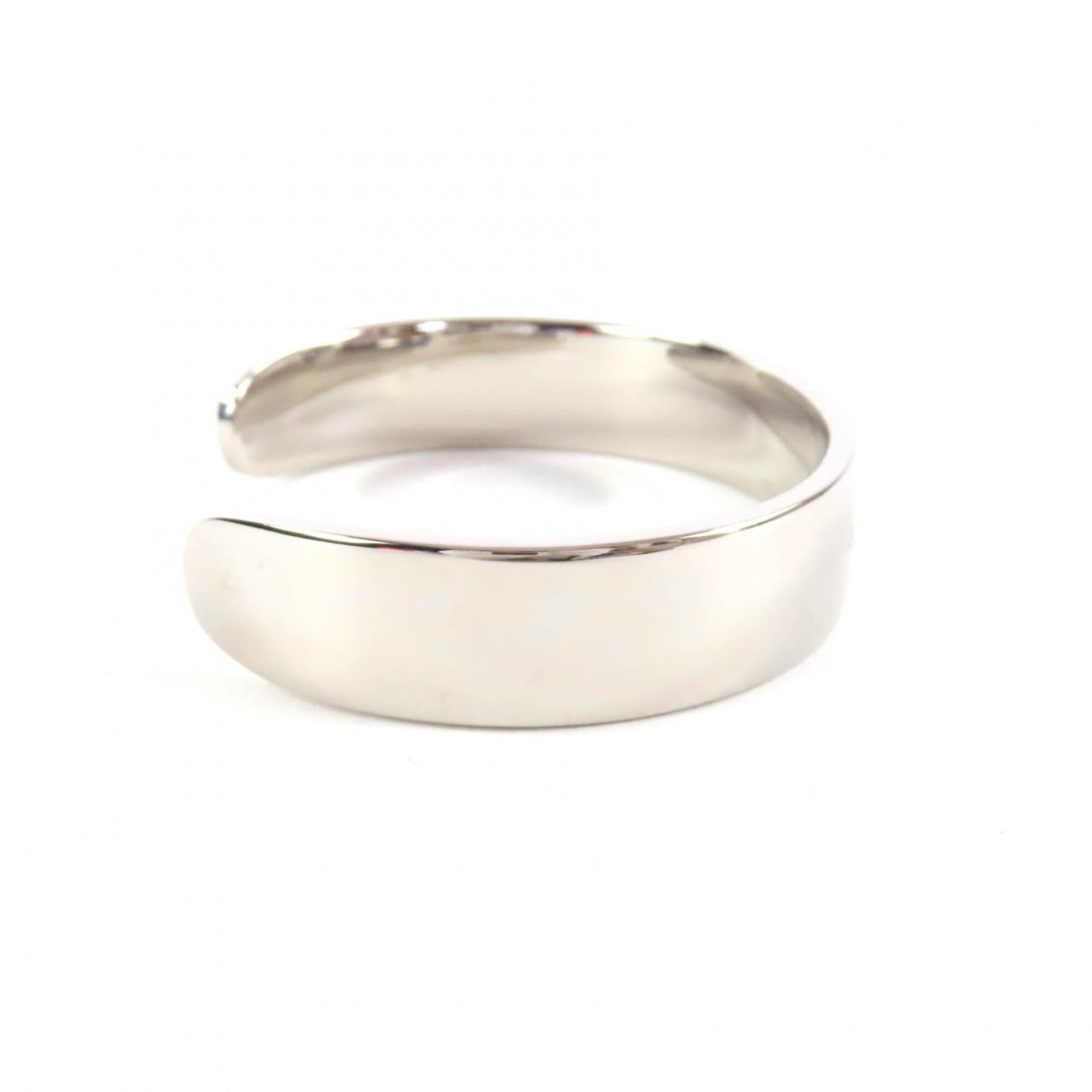 Tiffany & Co. TIFFANY&Co. Tiffany & Co. Return to AG925 Diamond RTT Narrow Cuff Bangle Silver Size S Weight 33.6g Women's Size ONE SIZE - 4 Thumbnail