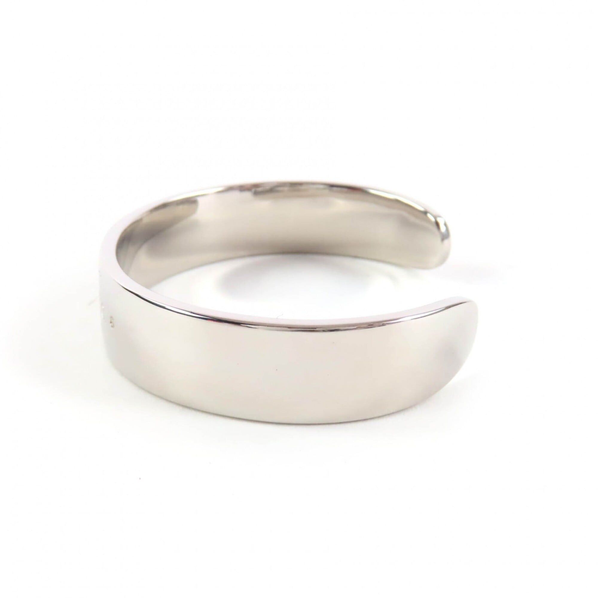 Tiffany & Co. TIFFANY&Co. Tiffany & Co. Return to AG925 Diamond RTT Narrow Cuff Bangle Silver Size S Weight 33.6g Women's Size ONE SIZE - 2 Thumbnail