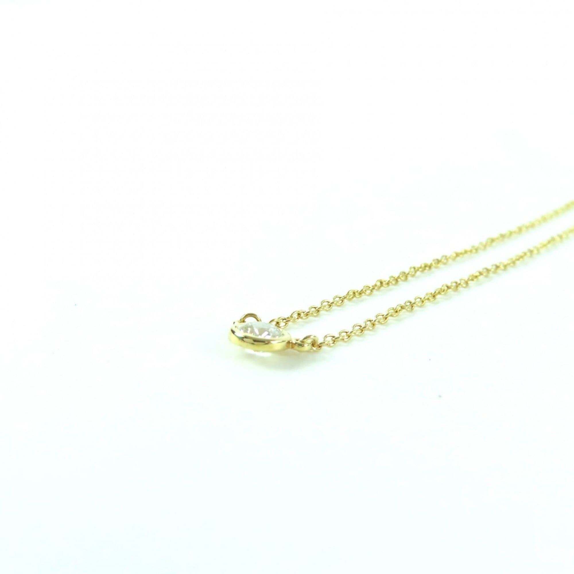Tiffany & Co. TIFFANY&Co. Tiffany & Co. Elsa Peretti 750 (YG) By the Yard 1P Diamond Necklace, 0.22ct Diamond, G VVS2, 3EX, NONE, 36203625, Gold, Box Case Included, Total Weight 1.93g, Women's. Size ONE SIZE - 6 Thumbnail