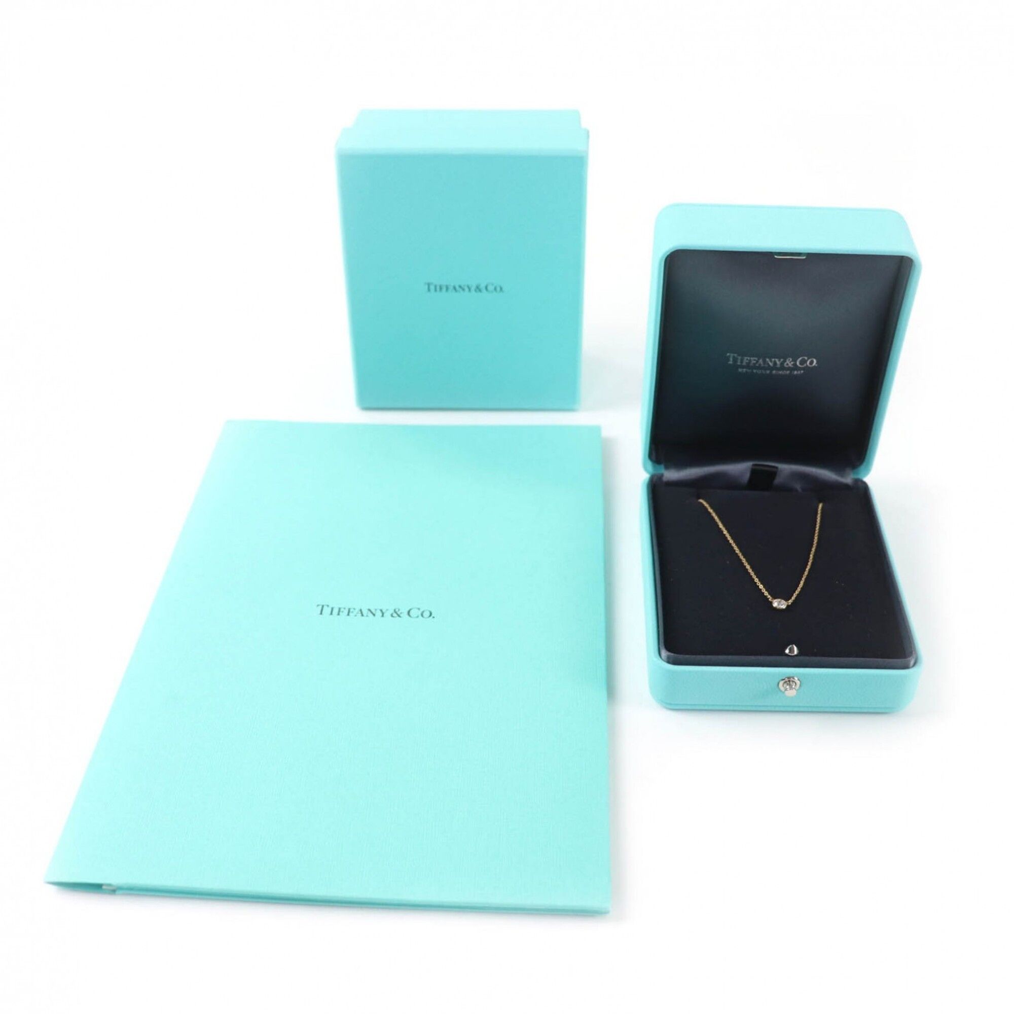 Tiffany & Co. TIFFANY&Co. Tiffany & Co. Elsa Peretti 750 (YG) By the Yard 1P Diamond Necklace, 0.22ct Diamond, G VVS2, 3EX, NONE, 36203625, Gold, Box Case Included, Total Weight 1.93g, Women's. Size ONE SIZE - 2 Thumbnail
