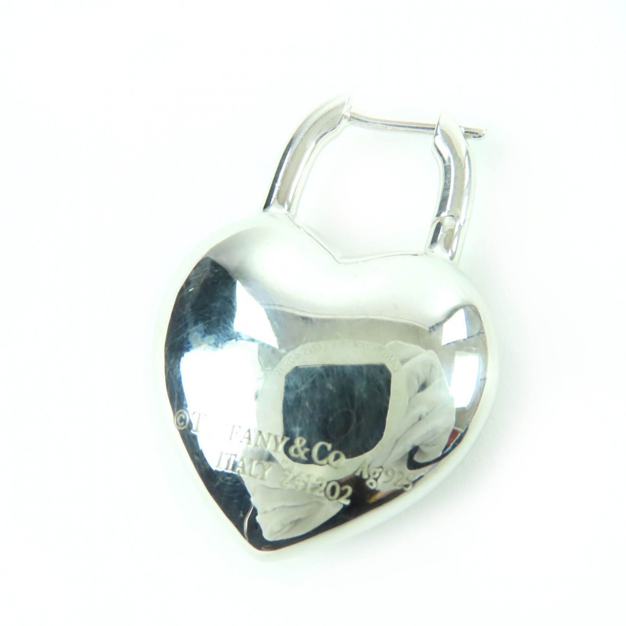 Tiffany & Co. TIFFANY&Co. Tiffany & Co. Return to Full Heart Earrings, Medium, AG925 Silver, Weight 22.3g, Women's Size ONE SIZE - 4 Thumbnail