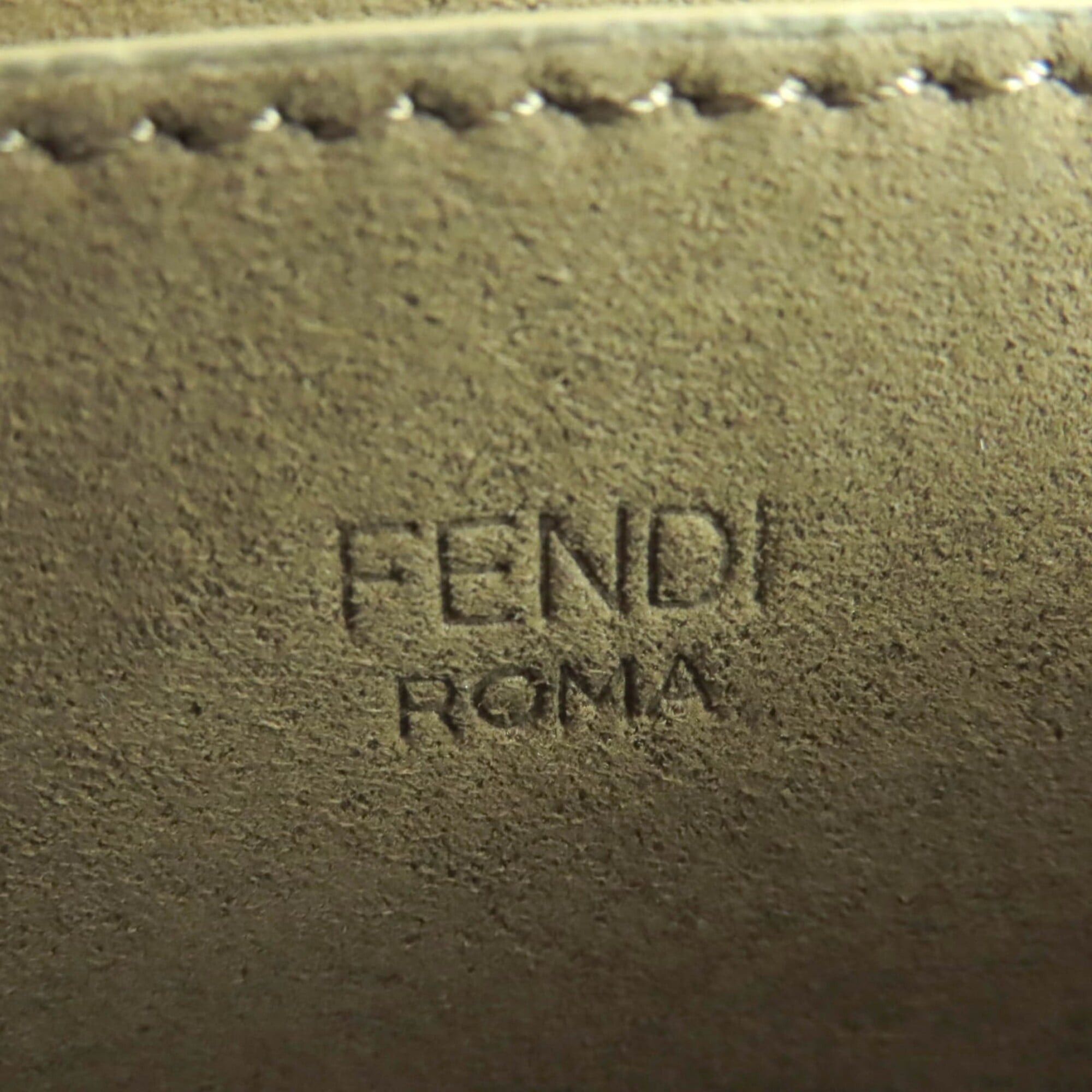 Fendi FENDI 8BS082 Camon Small Leather Satchel Shoulder Bag with FF Logo Hardware, Brown Gold Comes Dust Bag, Made in Italy, Women's. Size ONE SIZE - 14 Thumbnail