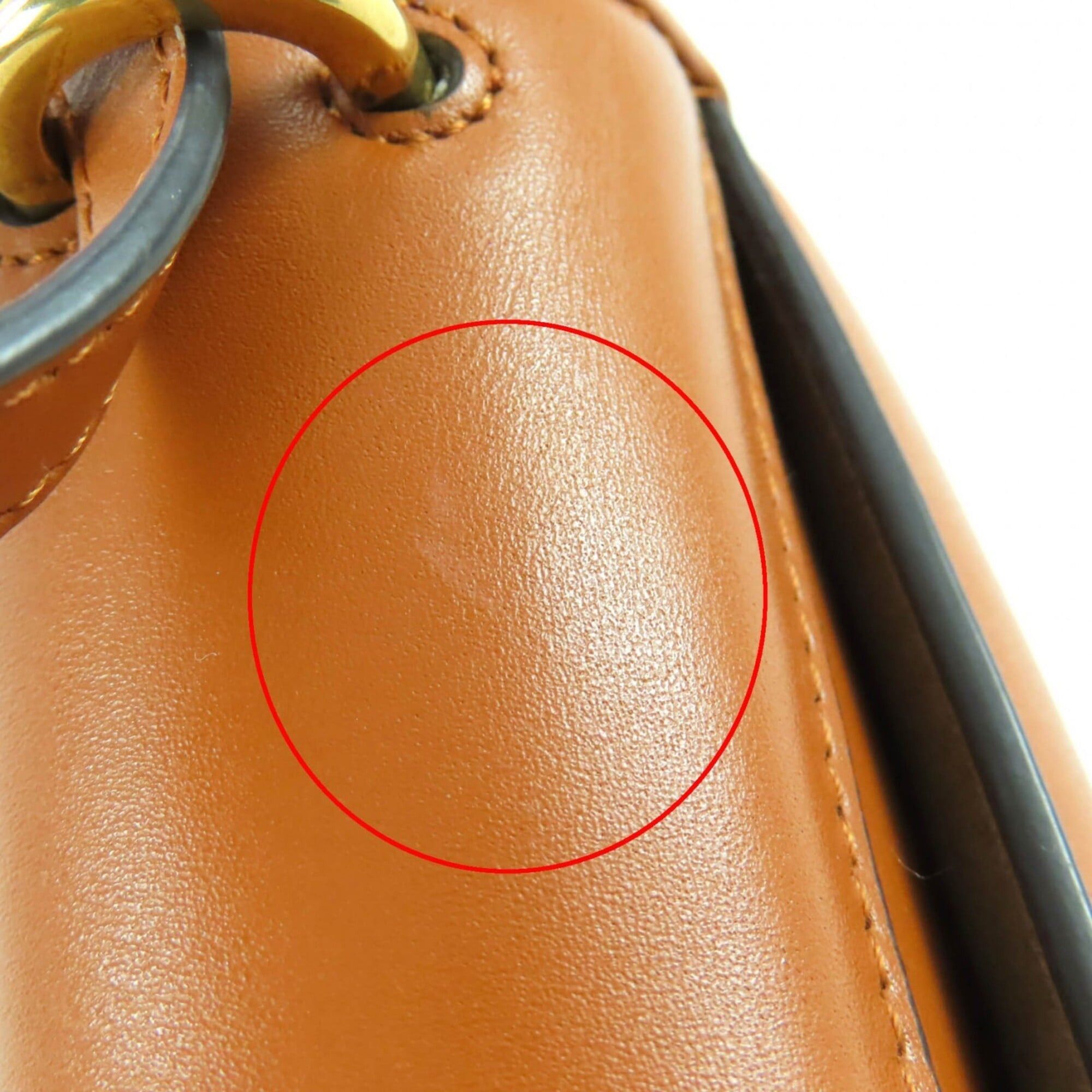 Fendi FENDI 8BS082 Camon Small Leather Satchel Shoulder Bag with FF Logo Hardware, Brown Gold Comes Dust Bag, Made in Italy, Women's. Size ONE SIZE - 18 Thumbnail