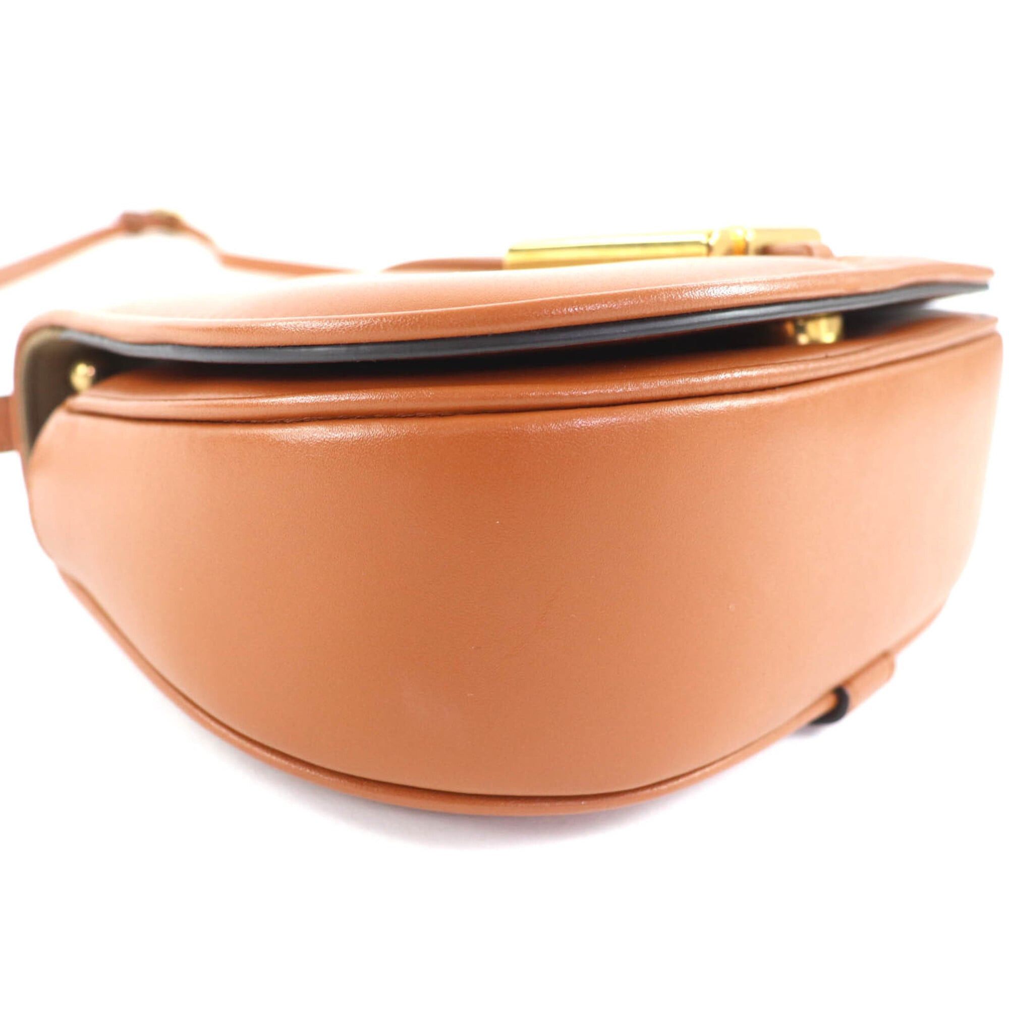 Fendi FENDI 8BS082 Camon Small Leather Satchel Shoulder Bag with FF Logo Hardware, Brown Gold Comes Dust Bag, Made in Italy, Women's. Size ONE SIZE - 6 Thumbnail
