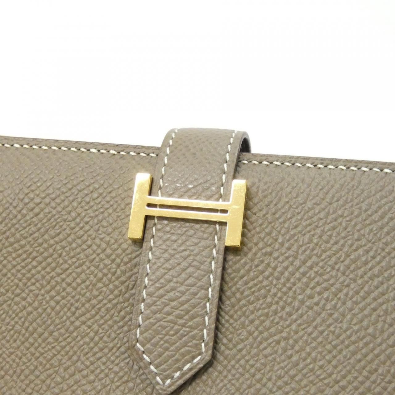Hermes Hermes Hermes Bearn Soufflet Epsom long wallet Leather Long Wallet C DUTY FREE for USA Size ONE SIZE - 3 Thumbnail
