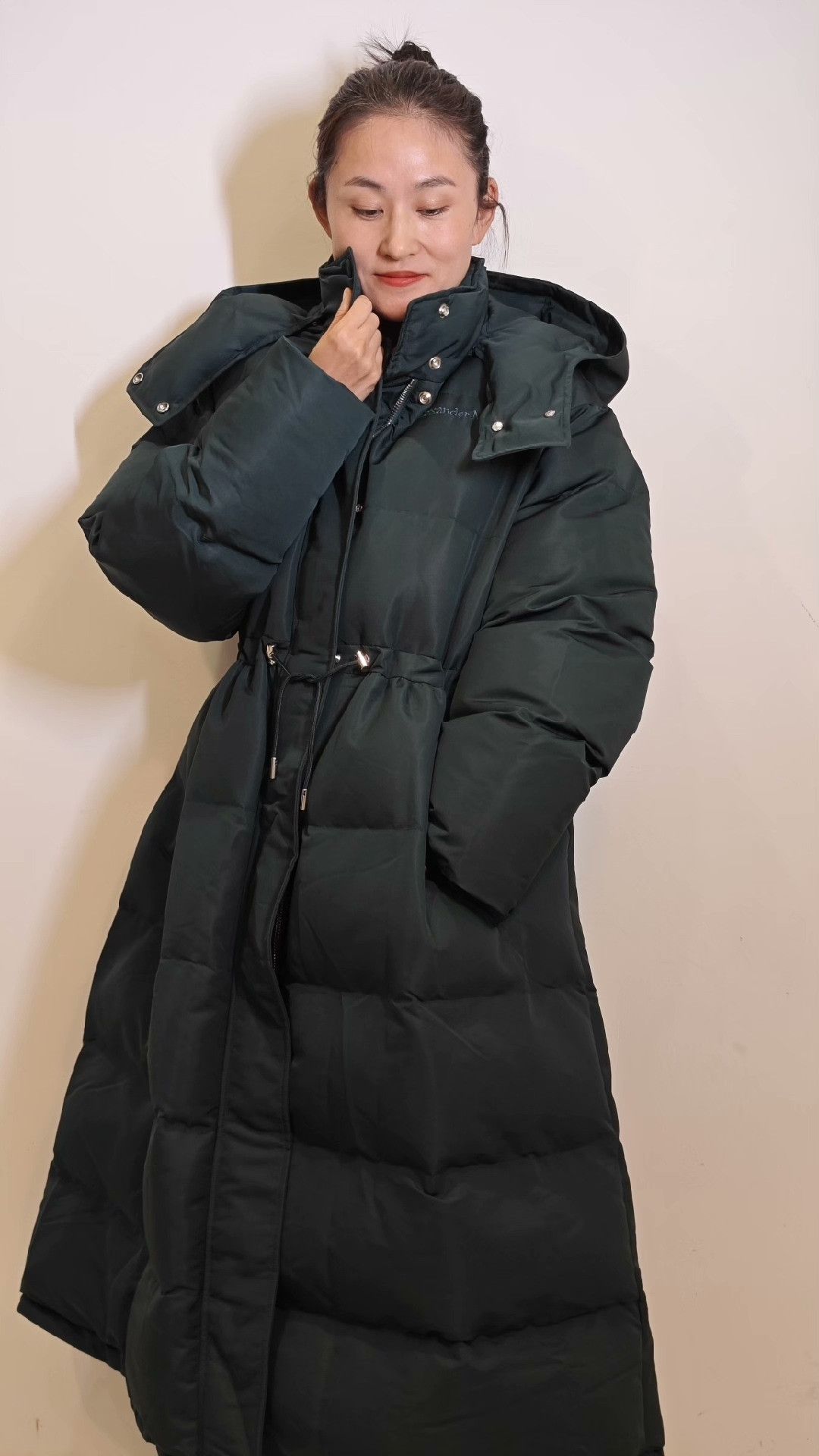 McQ Alexander McQueen Alexander Wang MQ Dark Green Long Puffy Coat Size US XS / EU 42 / 0 - 2 Thumbnail