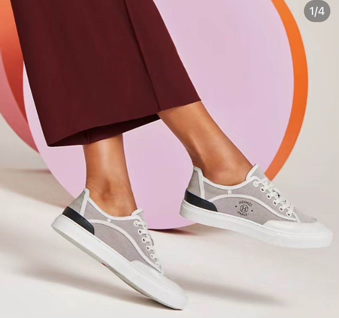 Hermes Hermes Get Canvas Sneakers Size US 6.5 / EU 39-40 - 7 Thumbnail