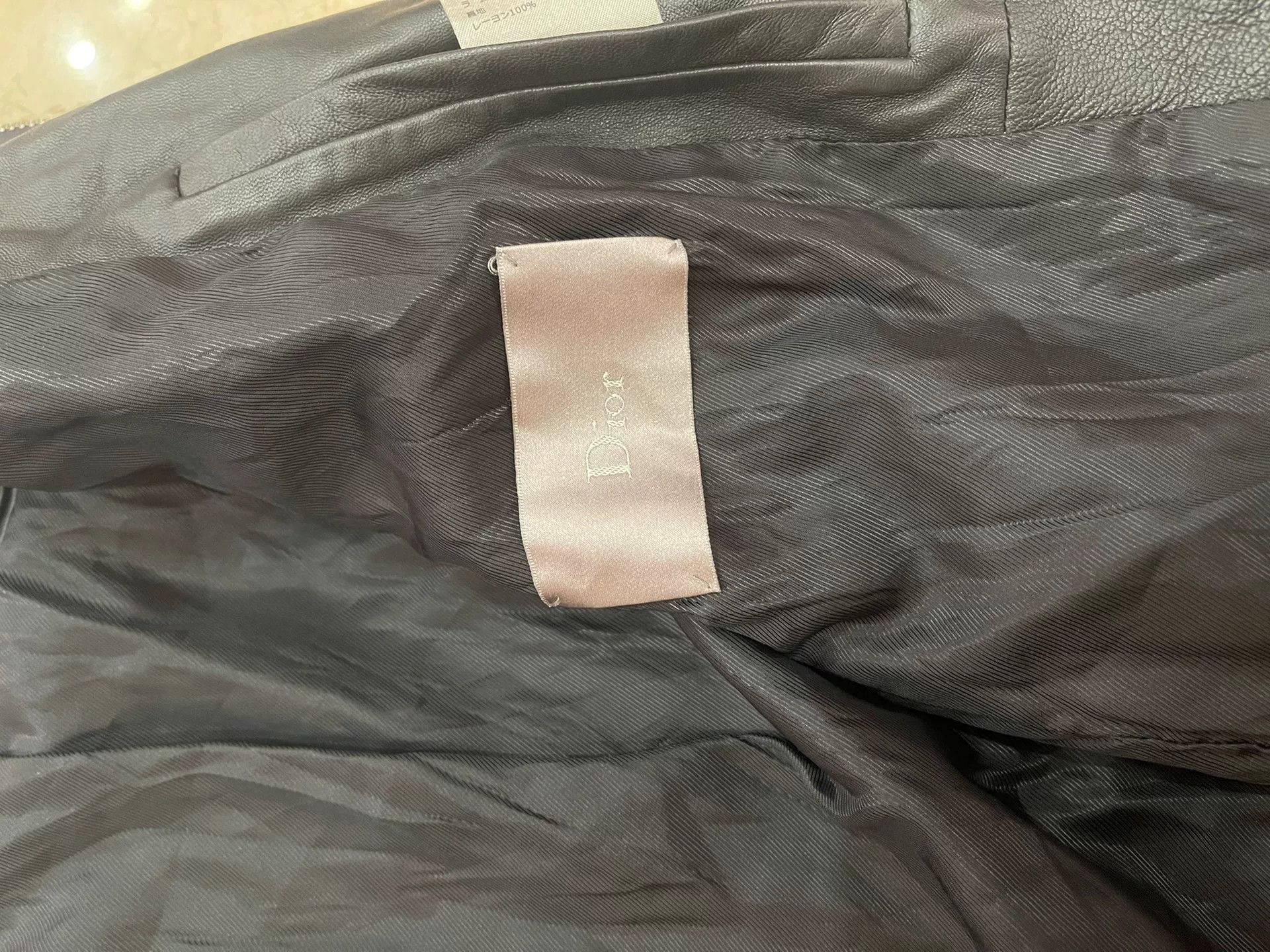 Dior Dior Men's Leather Jacket Size US L / EU 52-54 / 3 - 5 Thumbnail