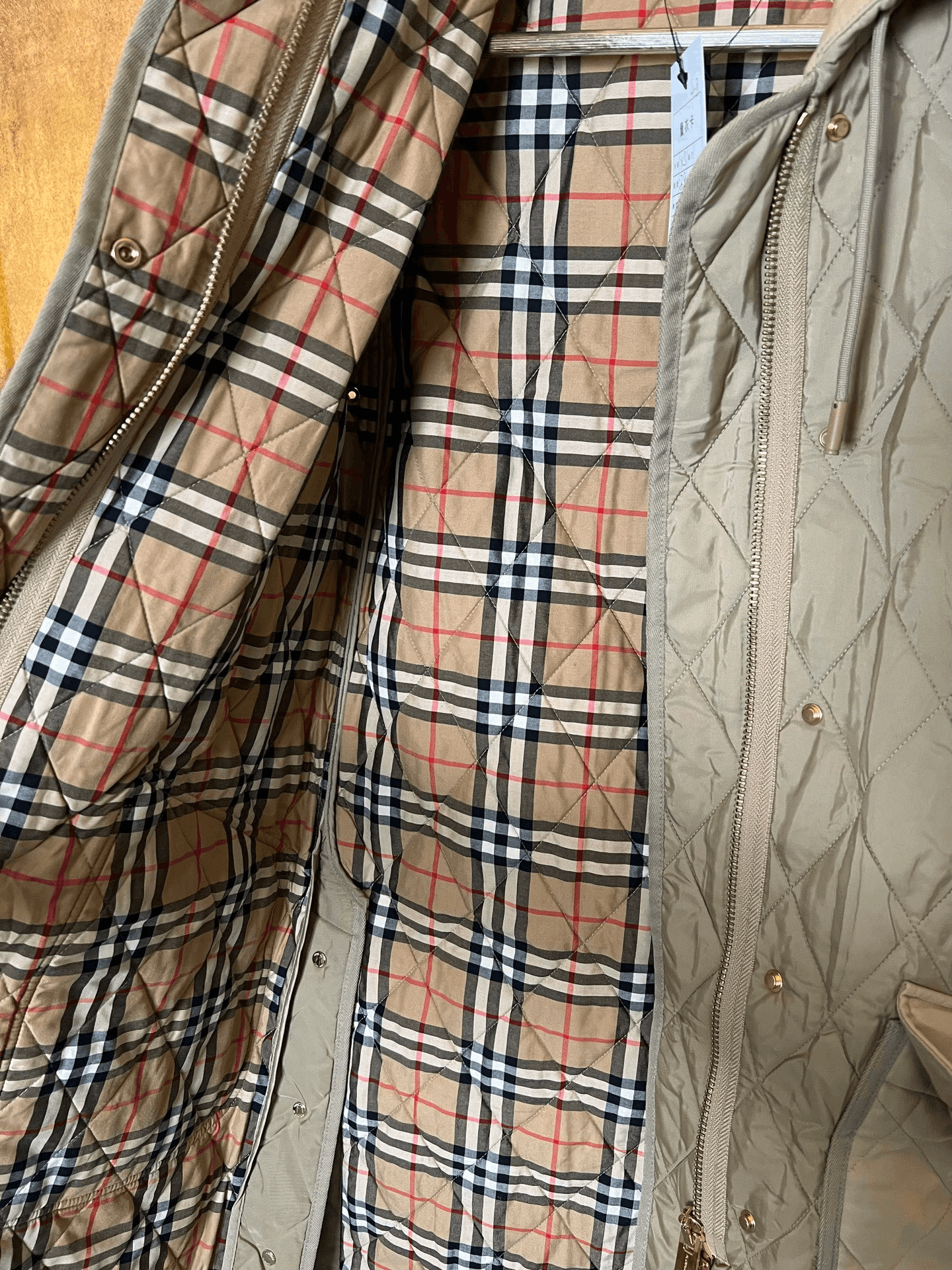 Burberry Burberry Checkered Hooded Cotton Coat Size XS / US 0-2 / IT 36-38 - 4 Thumbnail