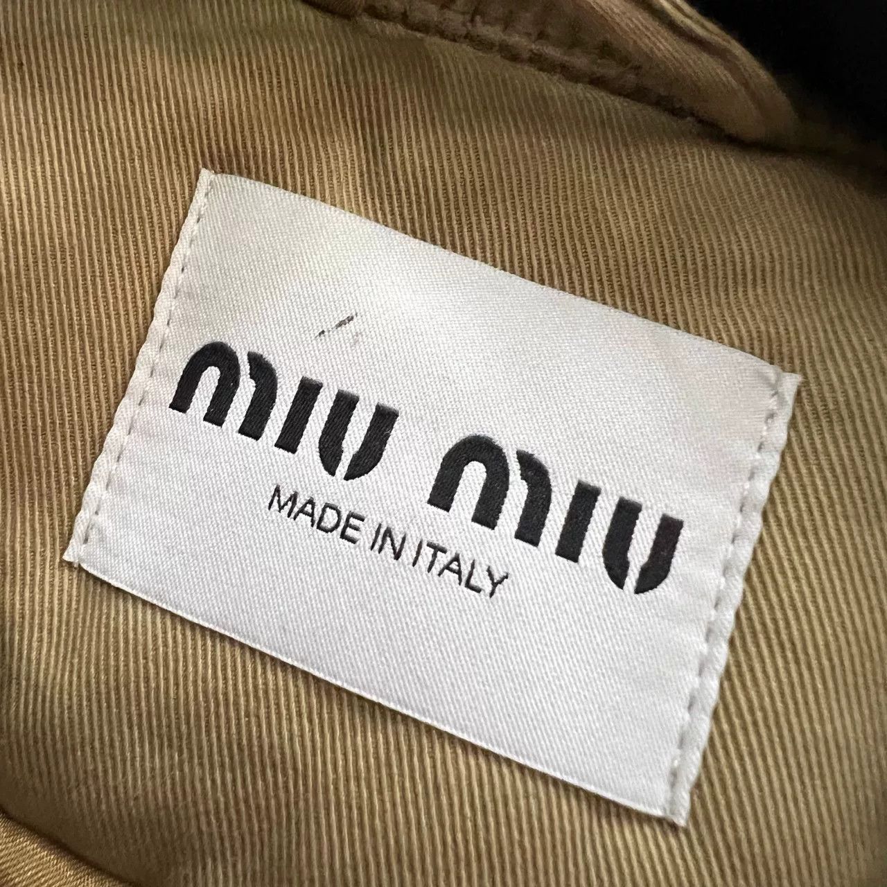 Miu Miu Miu Miu Khaki Embroidered Logo Jacket Size M / US 6-8 / IT 42-44 - 3 Thumbnail