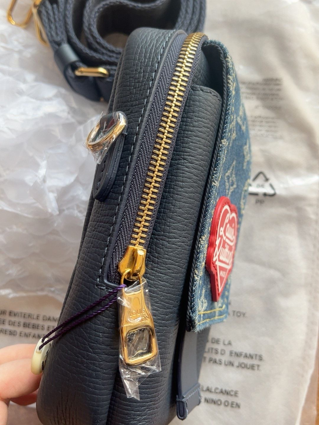 Louis Vuitton LV x NIGO Denim Crossbody Bag Size ONE SIZE - 2 Thumbnail