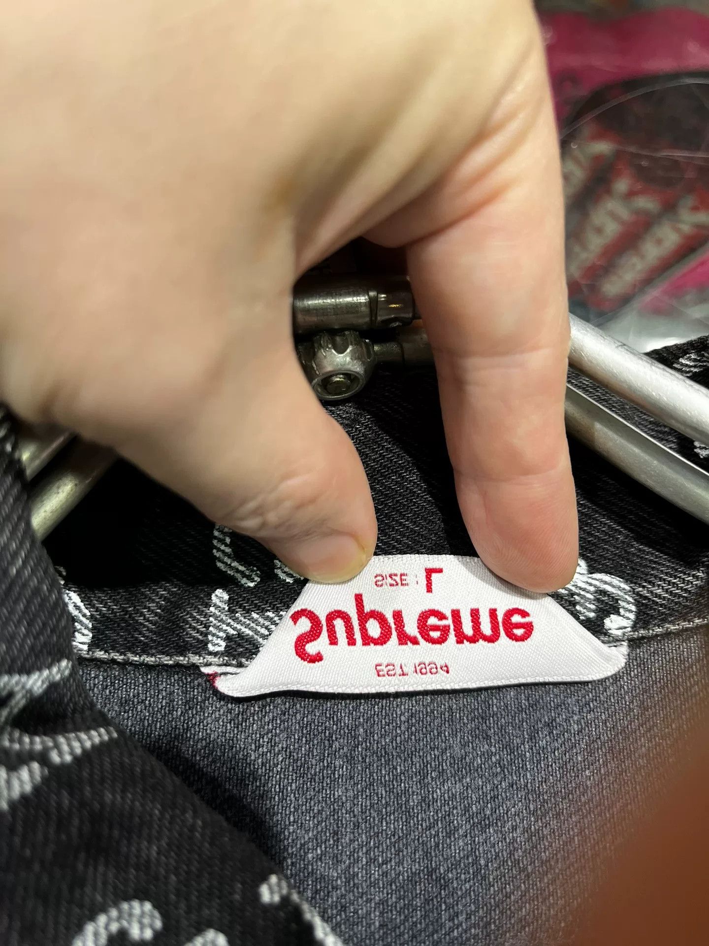 Supreme Supreme 'Fuck' Text Black Denim Jacket Size US L / EU 52-54 / 3 - 5 Thumbnail