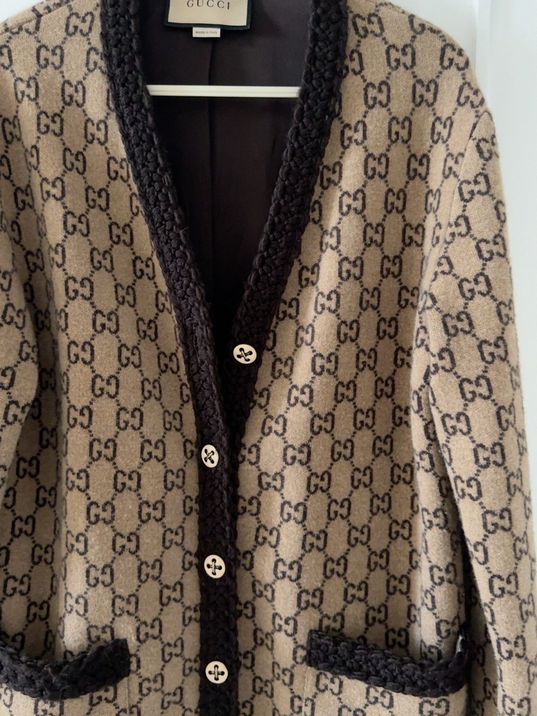 Gucci Gucci Wool GG Knit Cardigan Size XS / US 0-2 / IT 36-38 - 2 Thumbnail