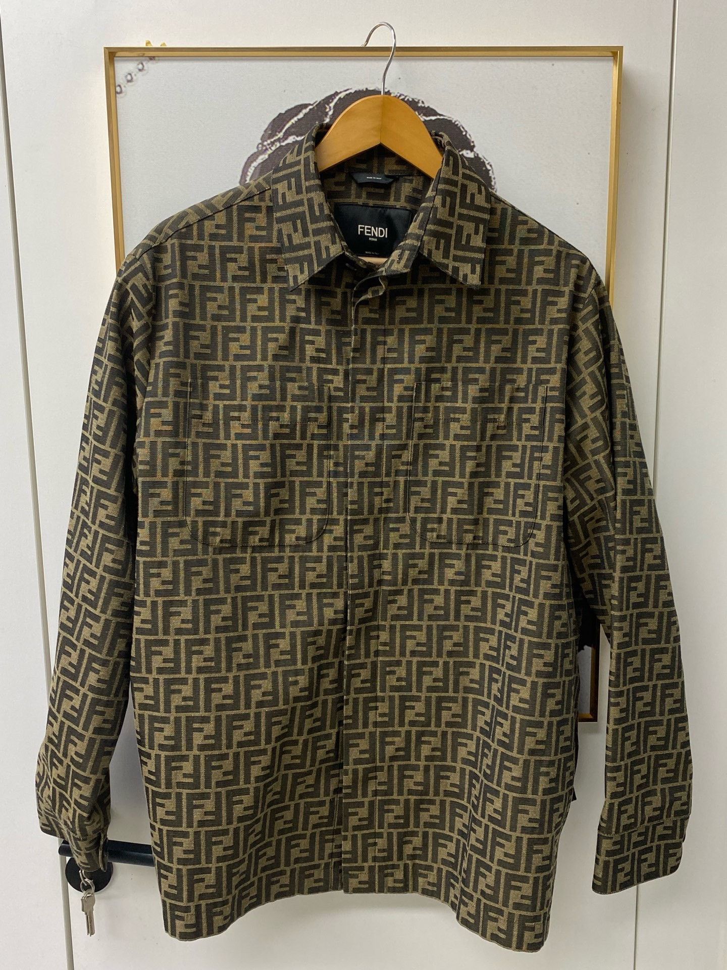 Fendi Fendi Classic FF Logo Shirt Jacket Size US XS / EU 42 / 0 - 4 Thumbnail