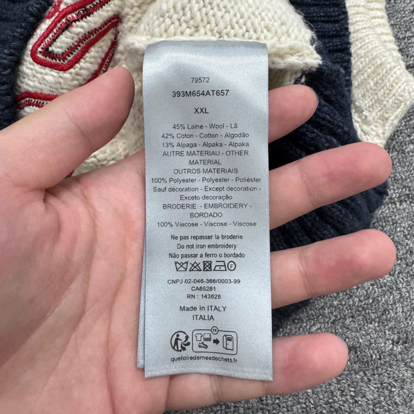 Dior Dior x Denim Tears V-Neck Wool Vest Size US XXL / EU 58 / 5 - 3 Thumbnail